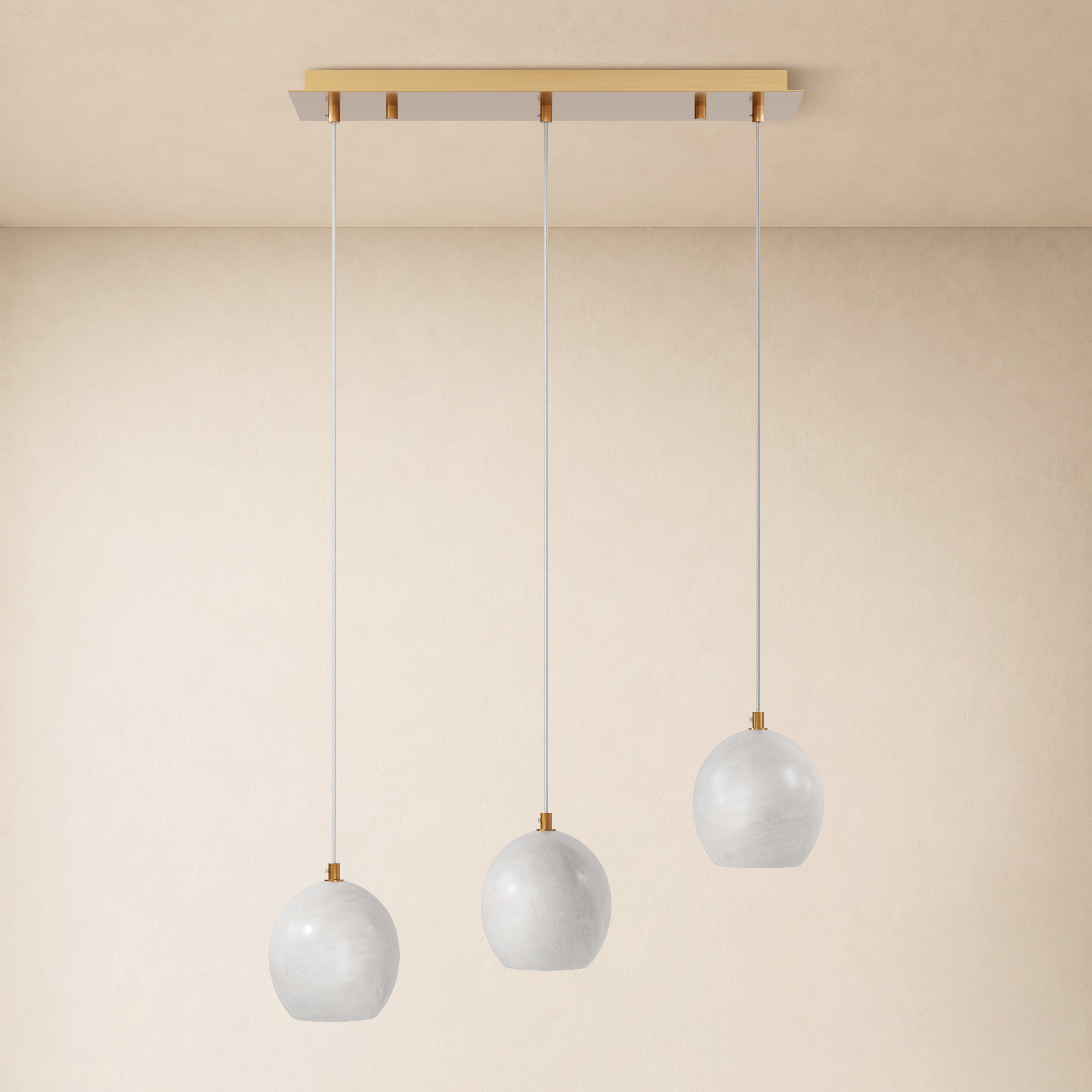 Quorvyn Resin Globe Linear Chandelier