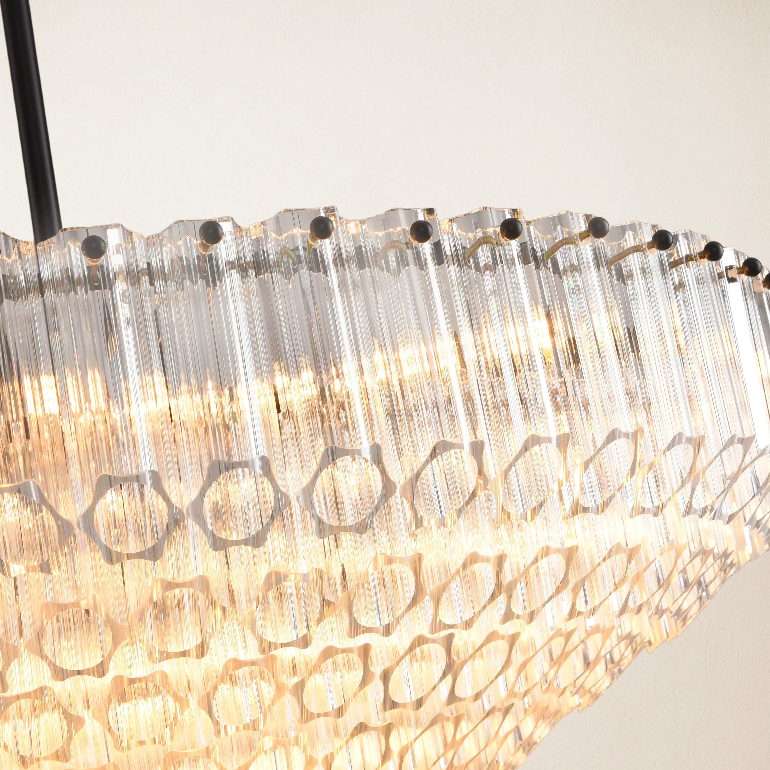 Ethereal Crystal Radiance Round Chandelier 30"D