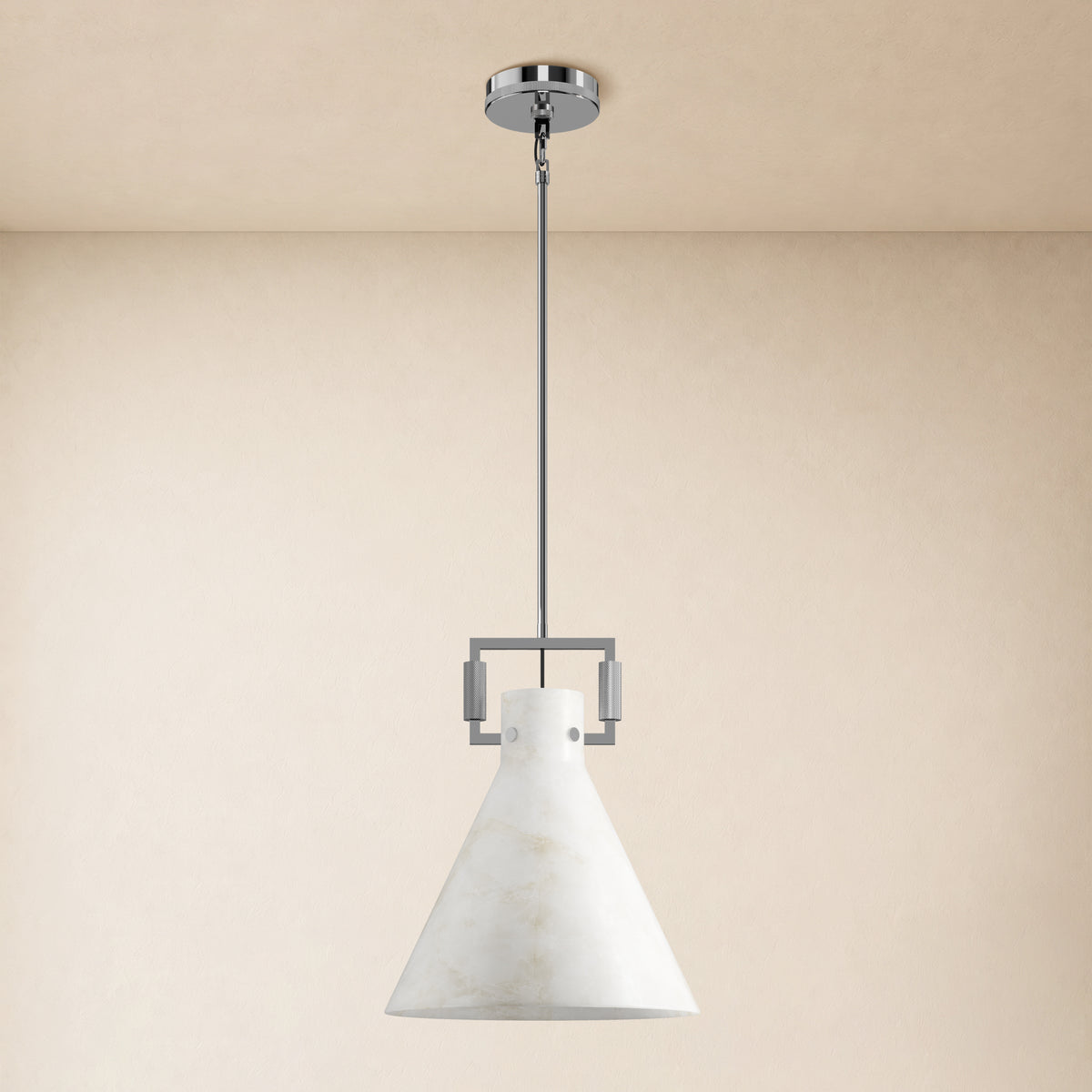 Lioren Resin Cone Pendant Light 14.2"D