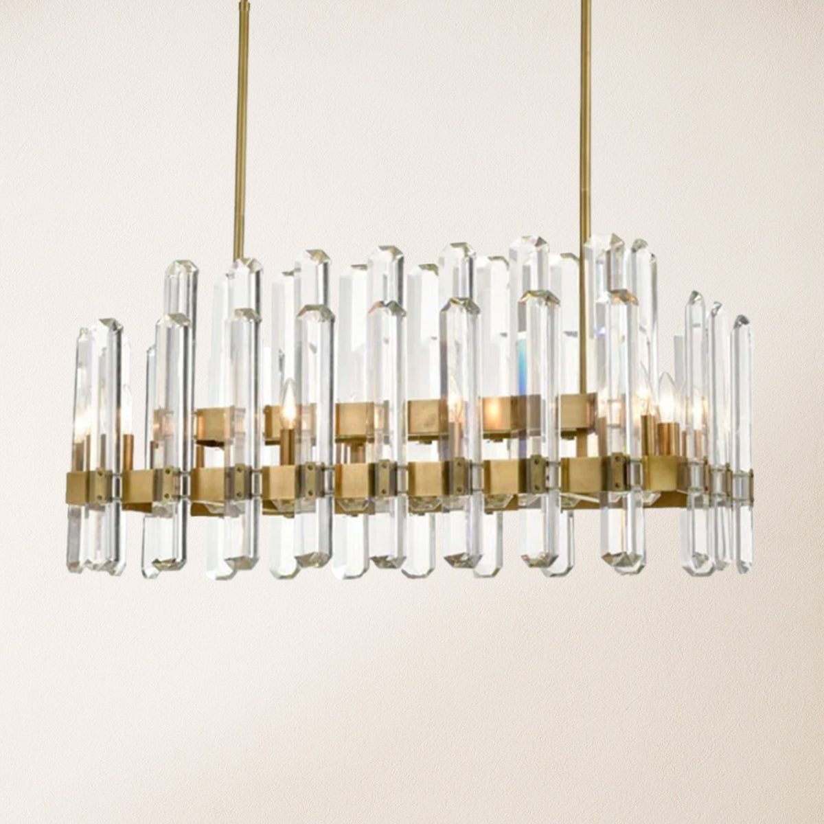 Clarion Rectangular Chandelier 36"L
