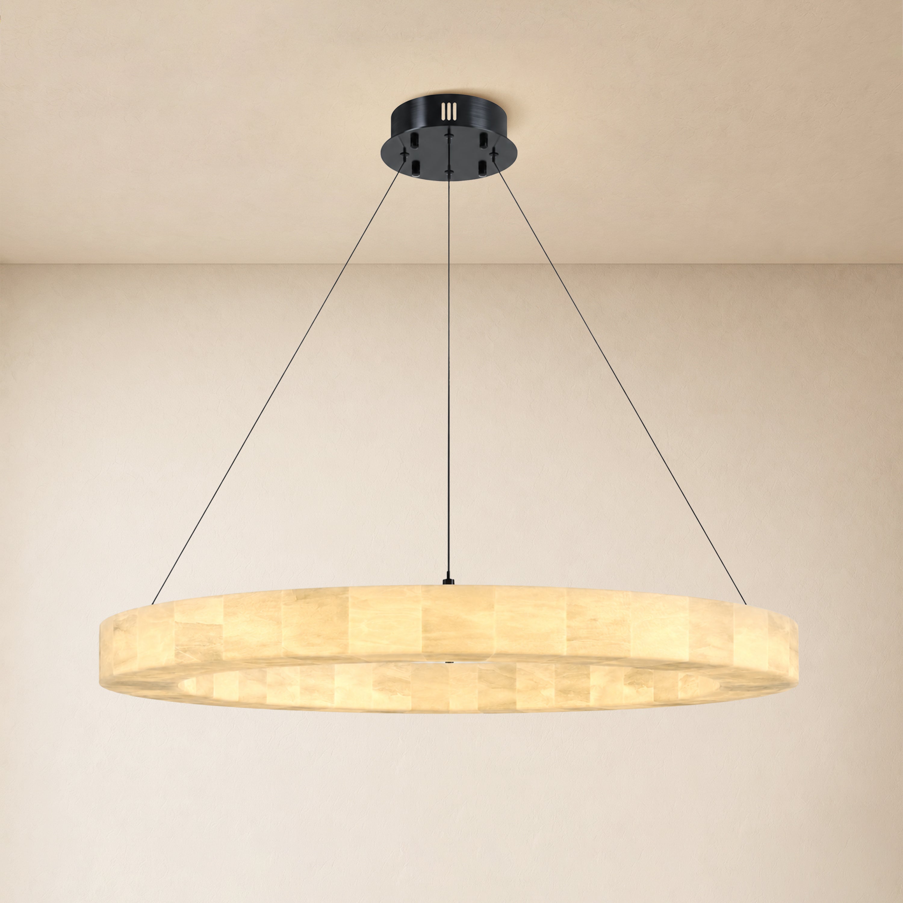 Soluna Alabaster Custom Round Chandelier