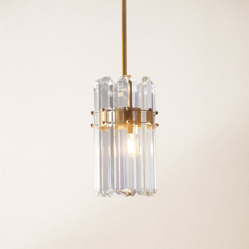 Ruby Crystal Pendant Kitchen Island Light 6.5"W