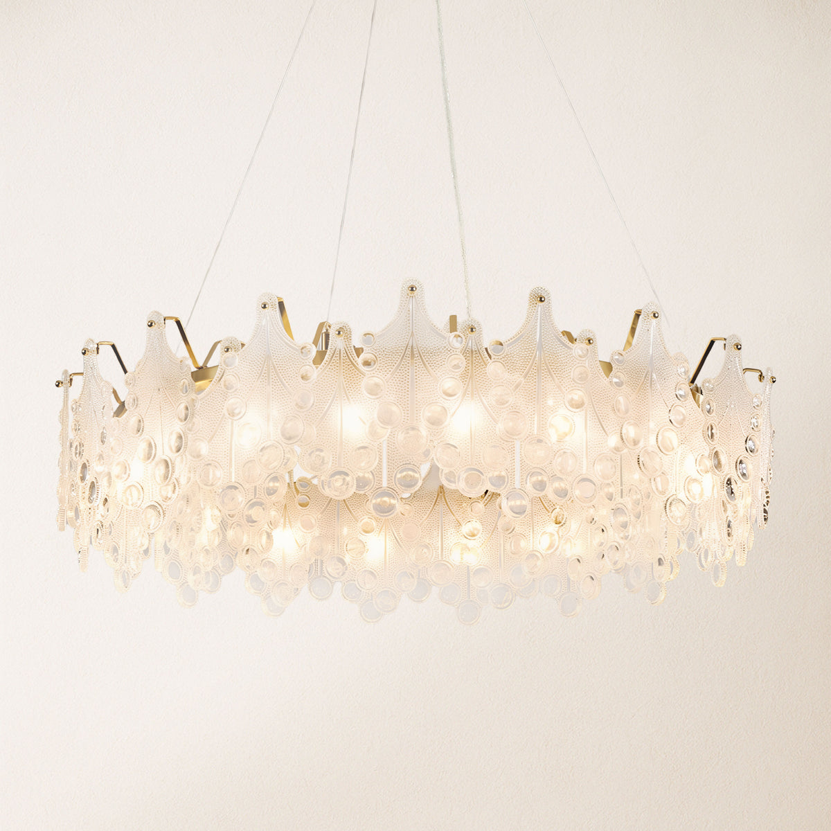 Veliora Layered Glass Chandelier