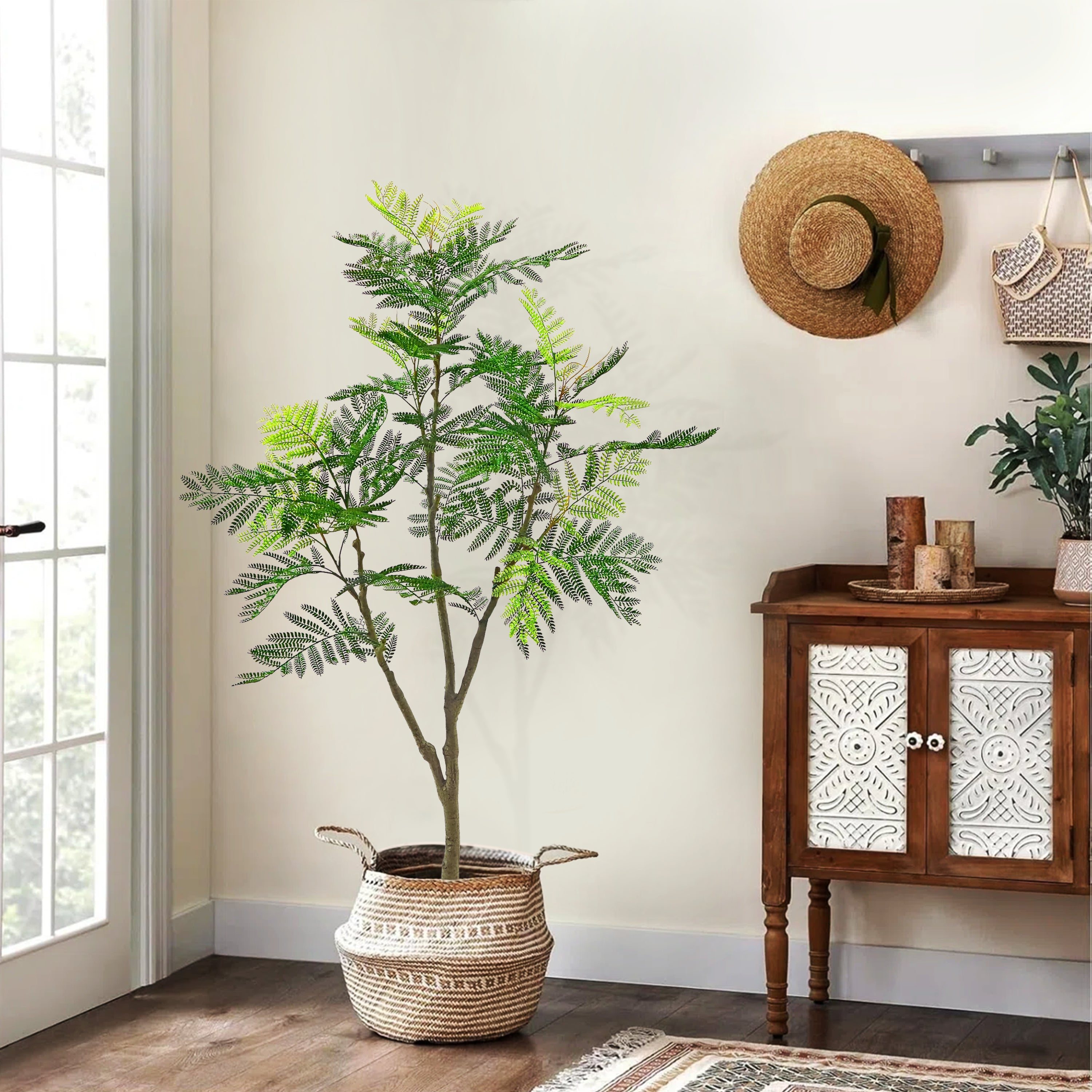 Faux Jacaranda Tree 59"H