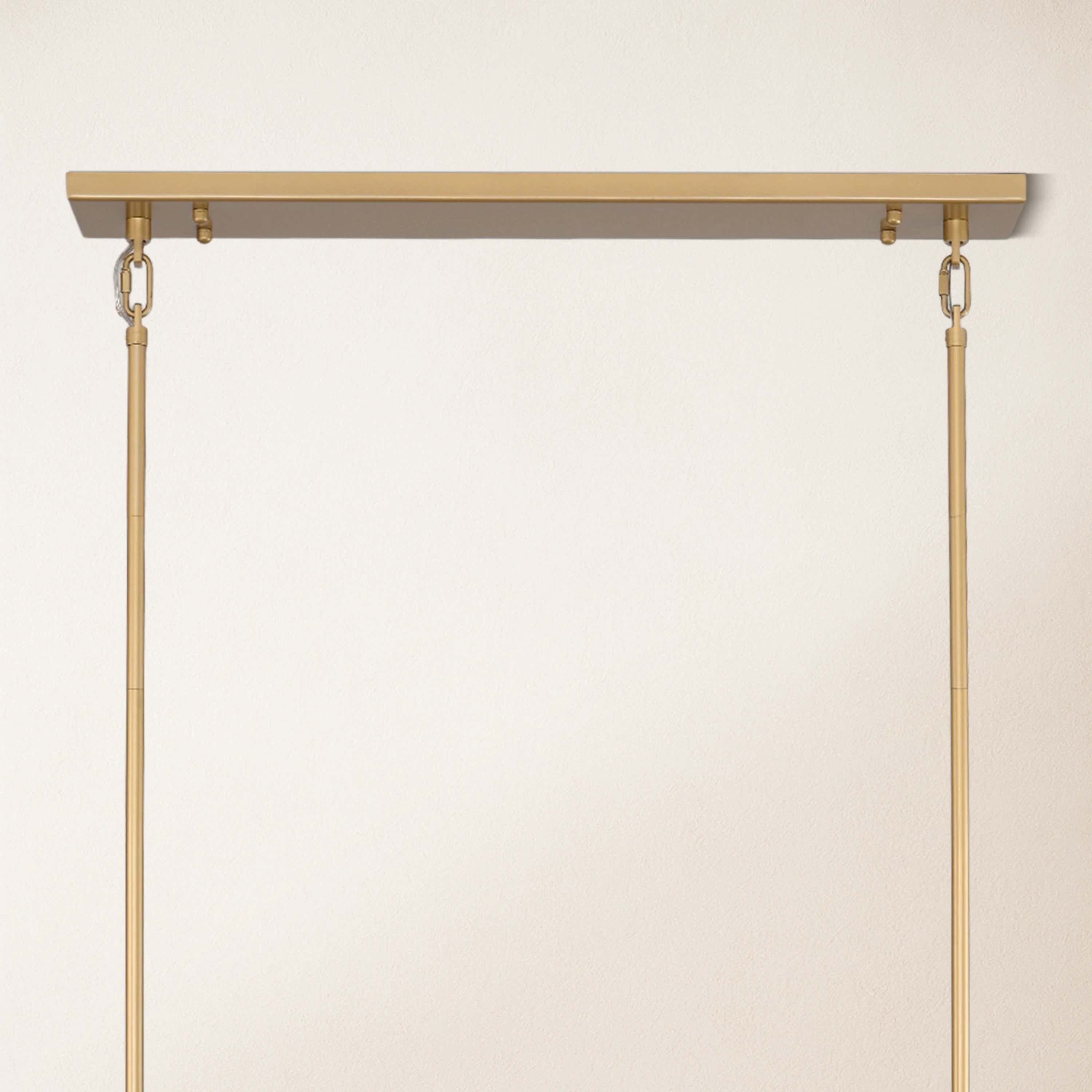 Vellum Rectangular Chandelier 59"W