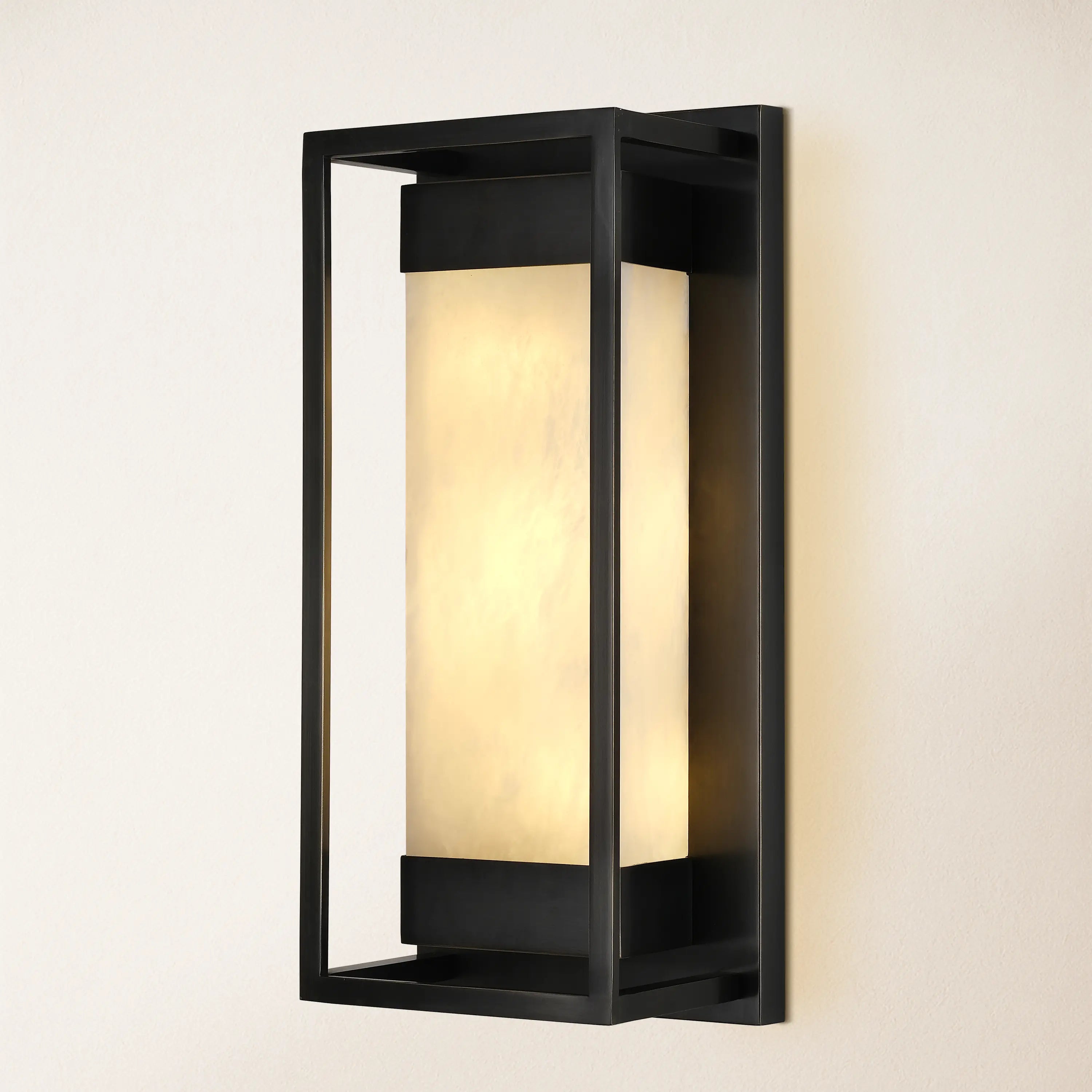 Bravura Alabaster Wall Sconce 15.7"H