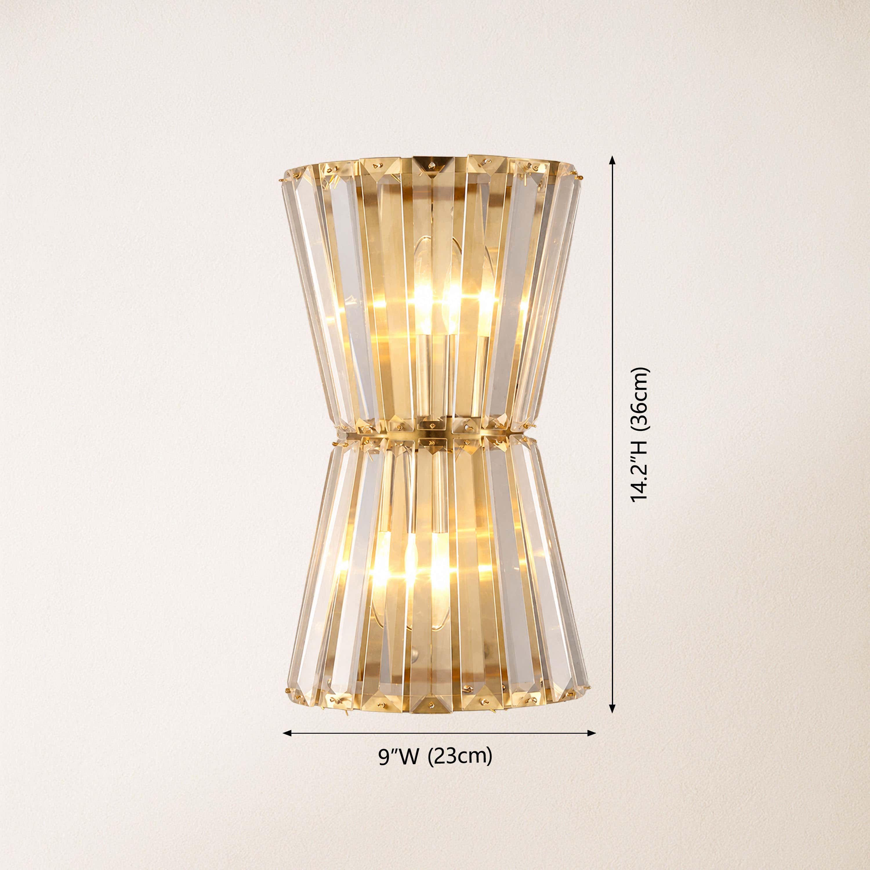 Lyrsolara Crystal Wall Sconce