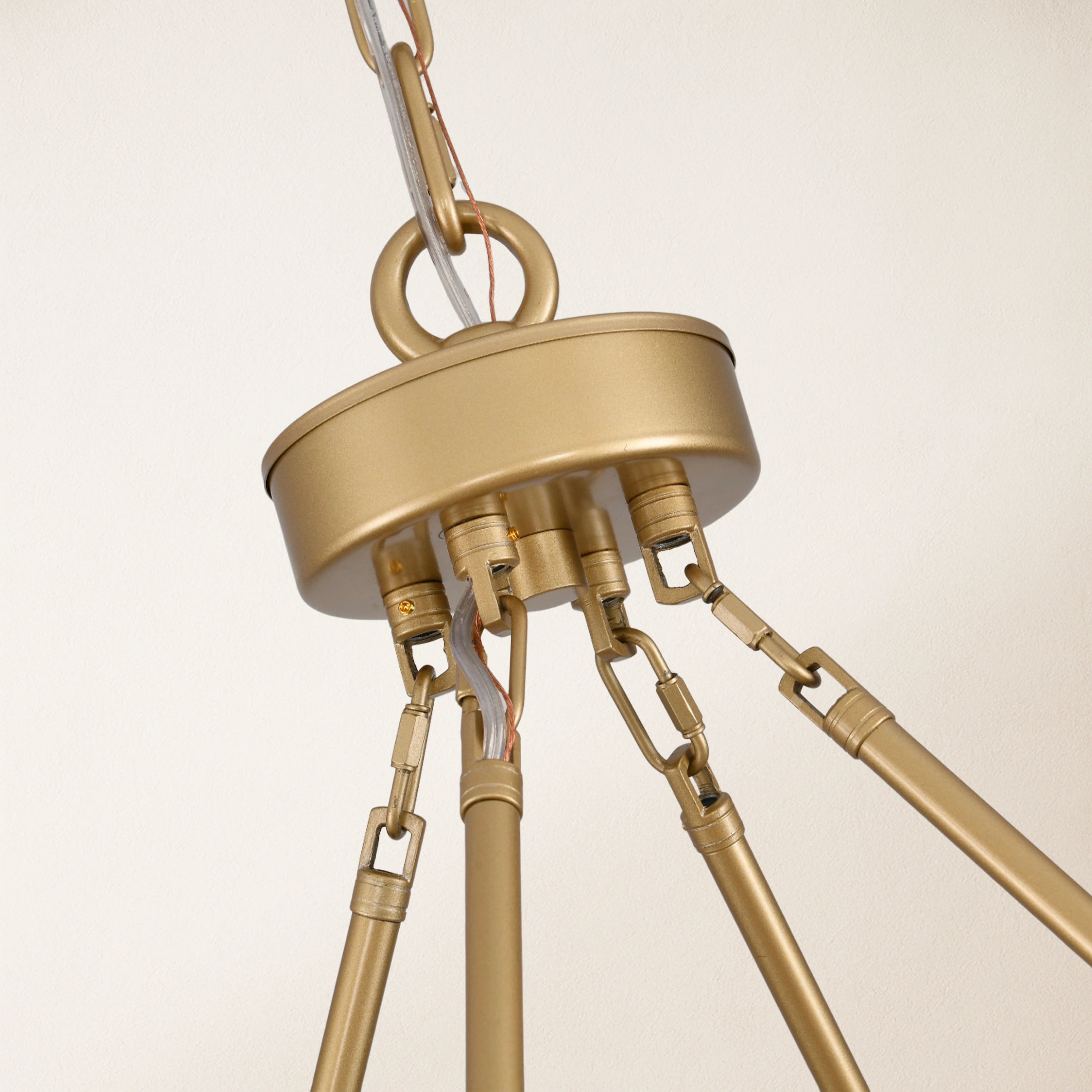 Vellum Round Chandelier 48"D