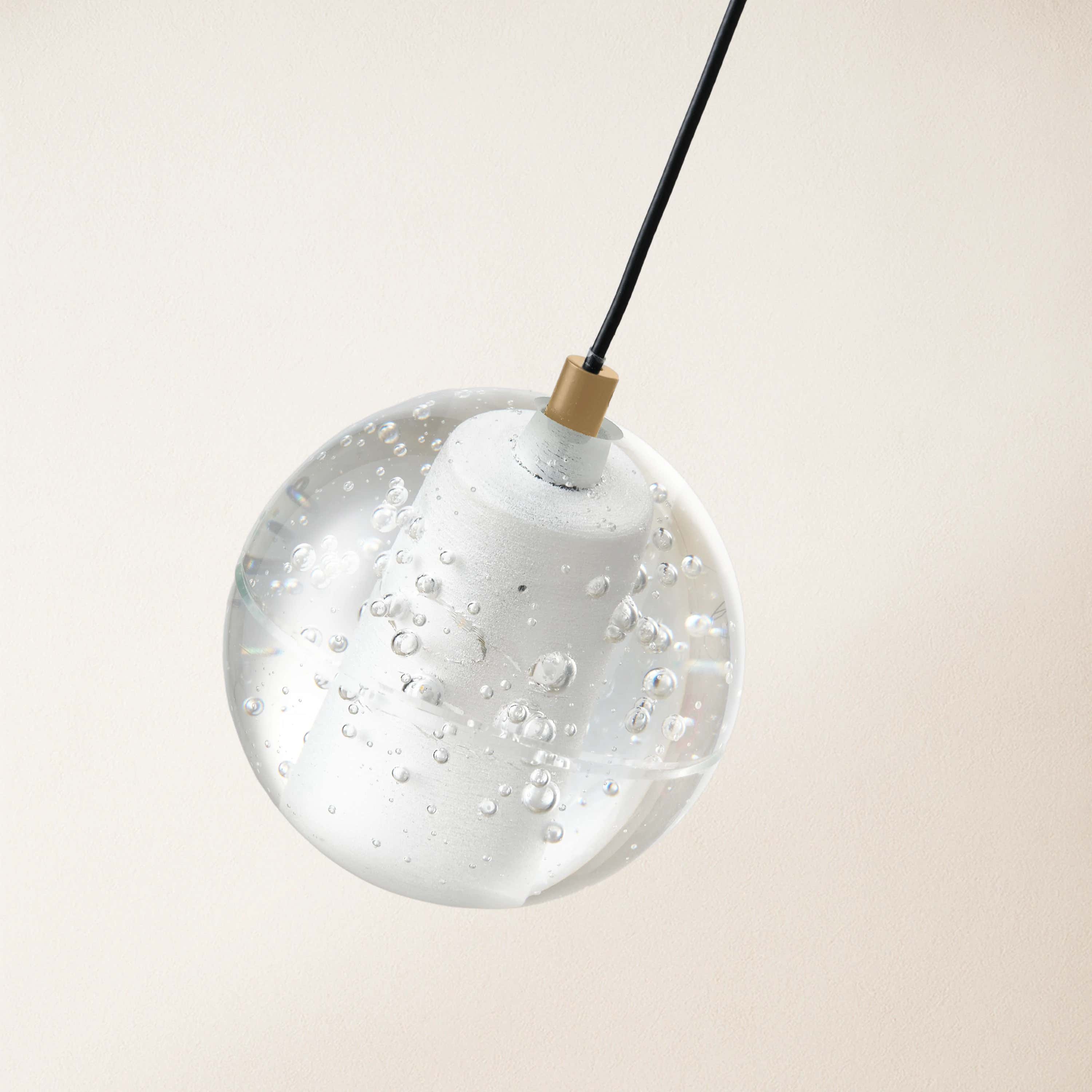 Pearl Ball Ceiling Pendant 4"D#Finish_Gold