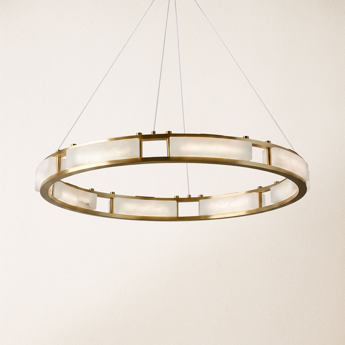 Serenique Qatar Alabaster Round Chandelier