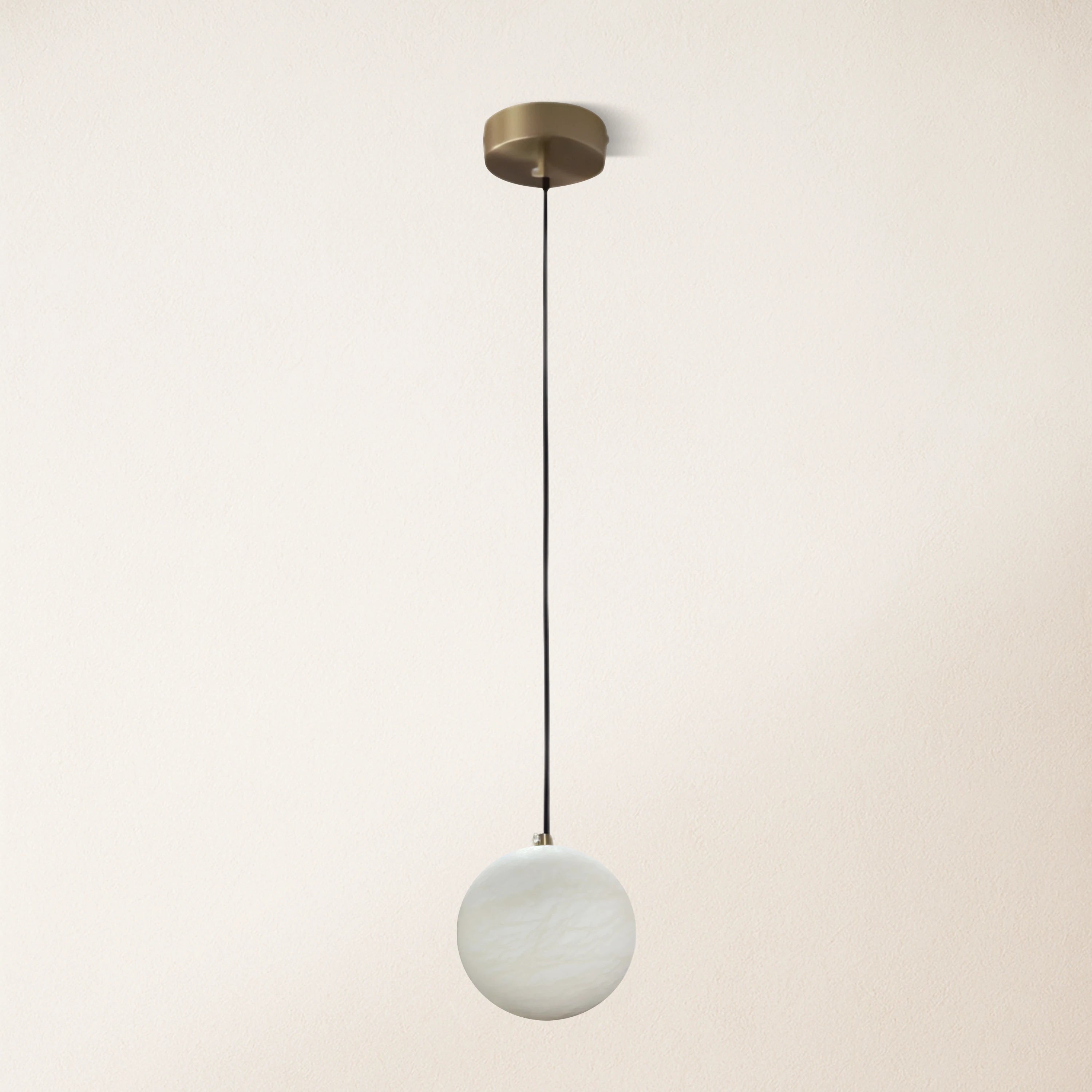 Nami Alabaster Global Ball Pendant Light 5"D