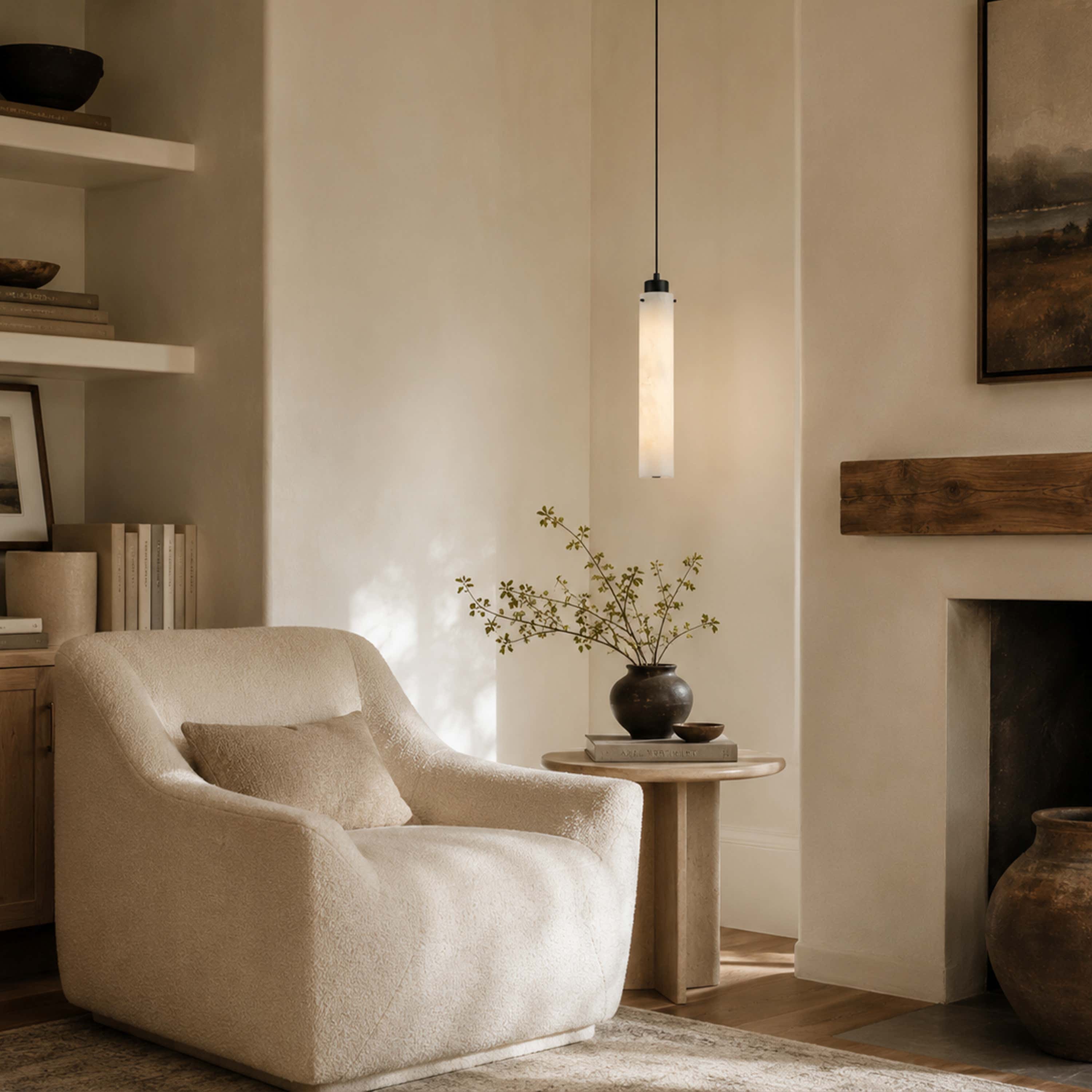 Simple Alabaster Pendant Lamp