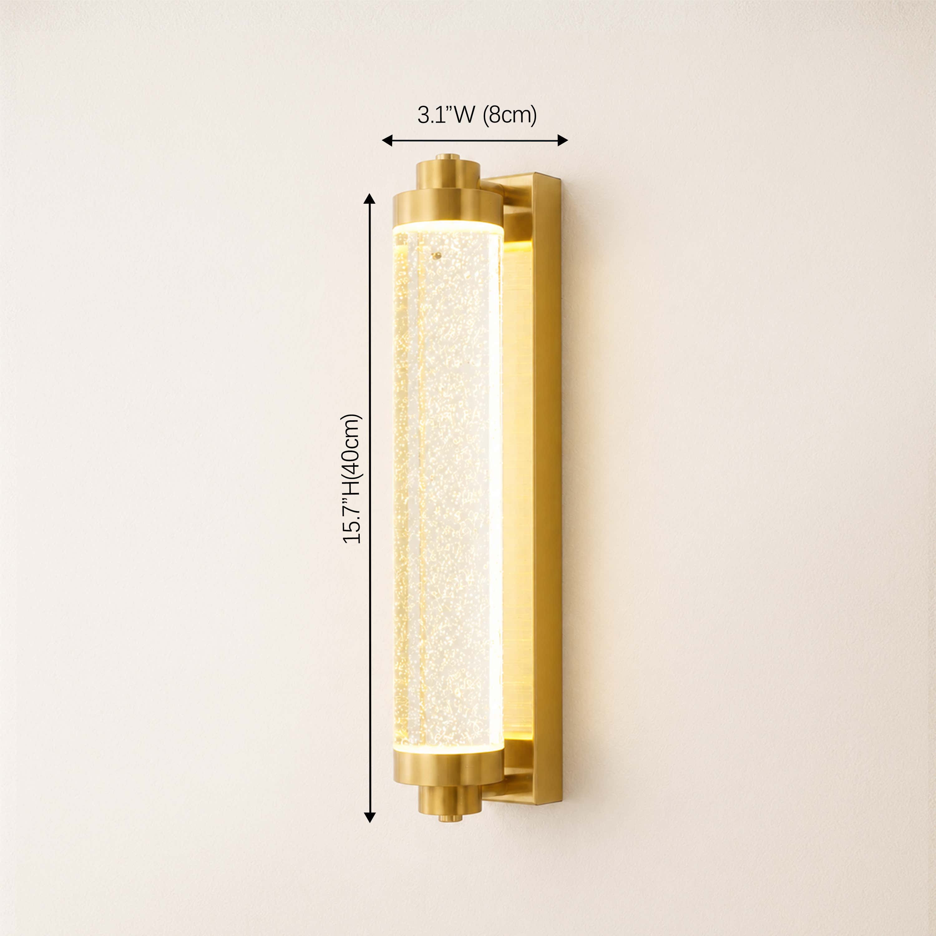 Lumira Crystal Bubble Wall Sconce