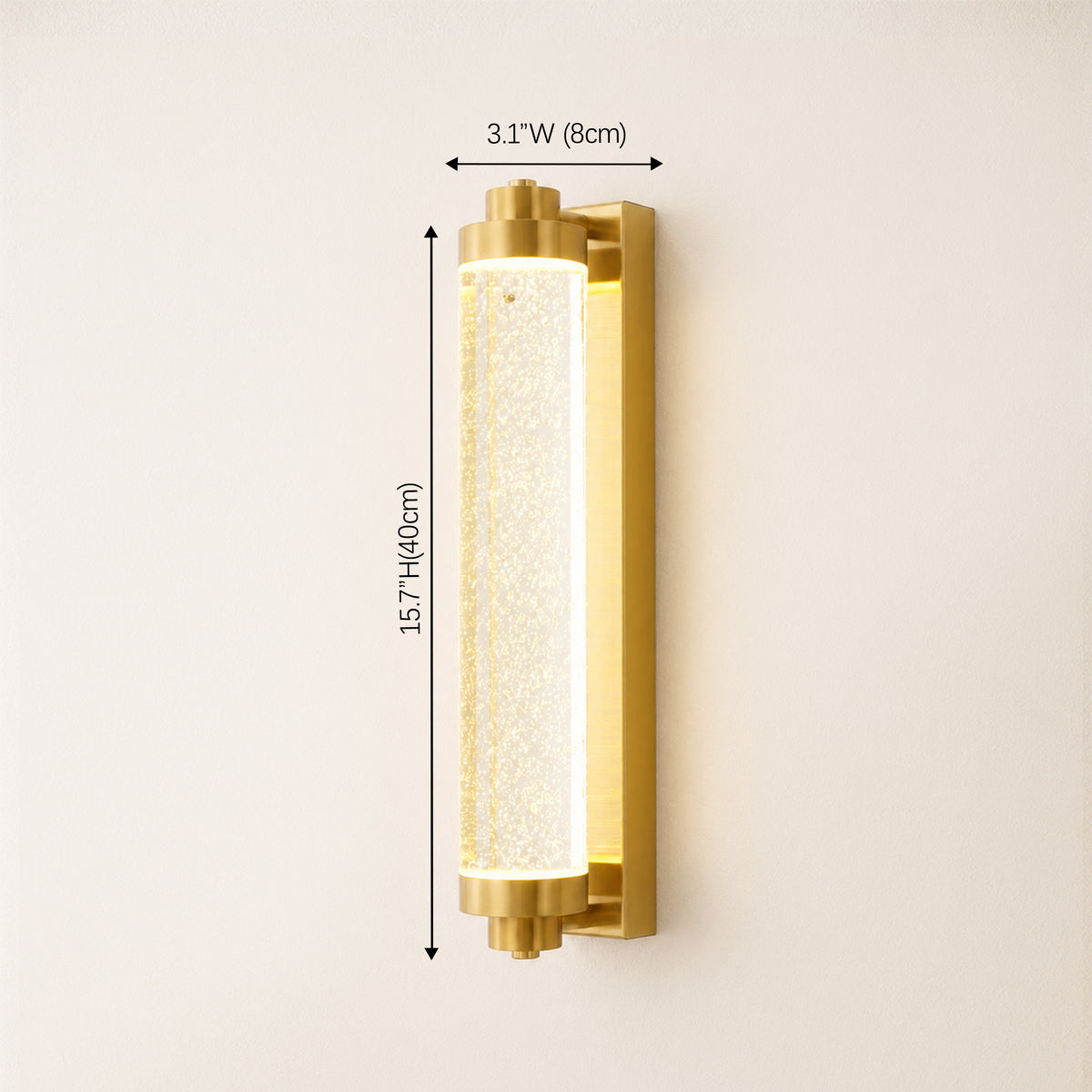 Lumira Crystal Bubble Wall Sconce