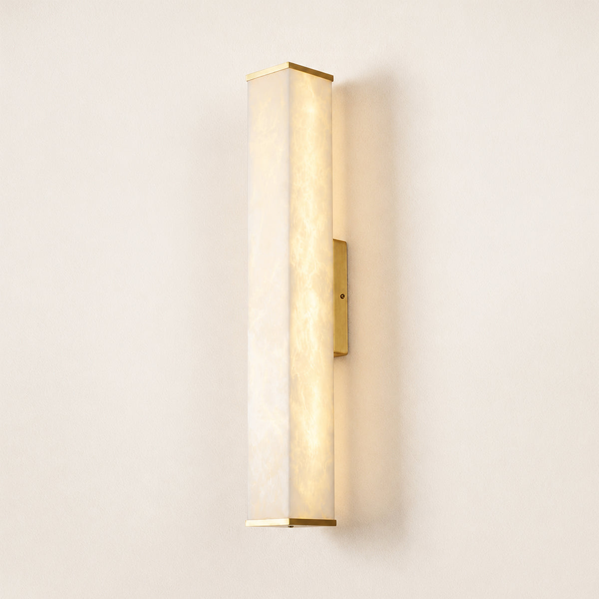 Valoria Alabaster Rectangular Wall Sconce