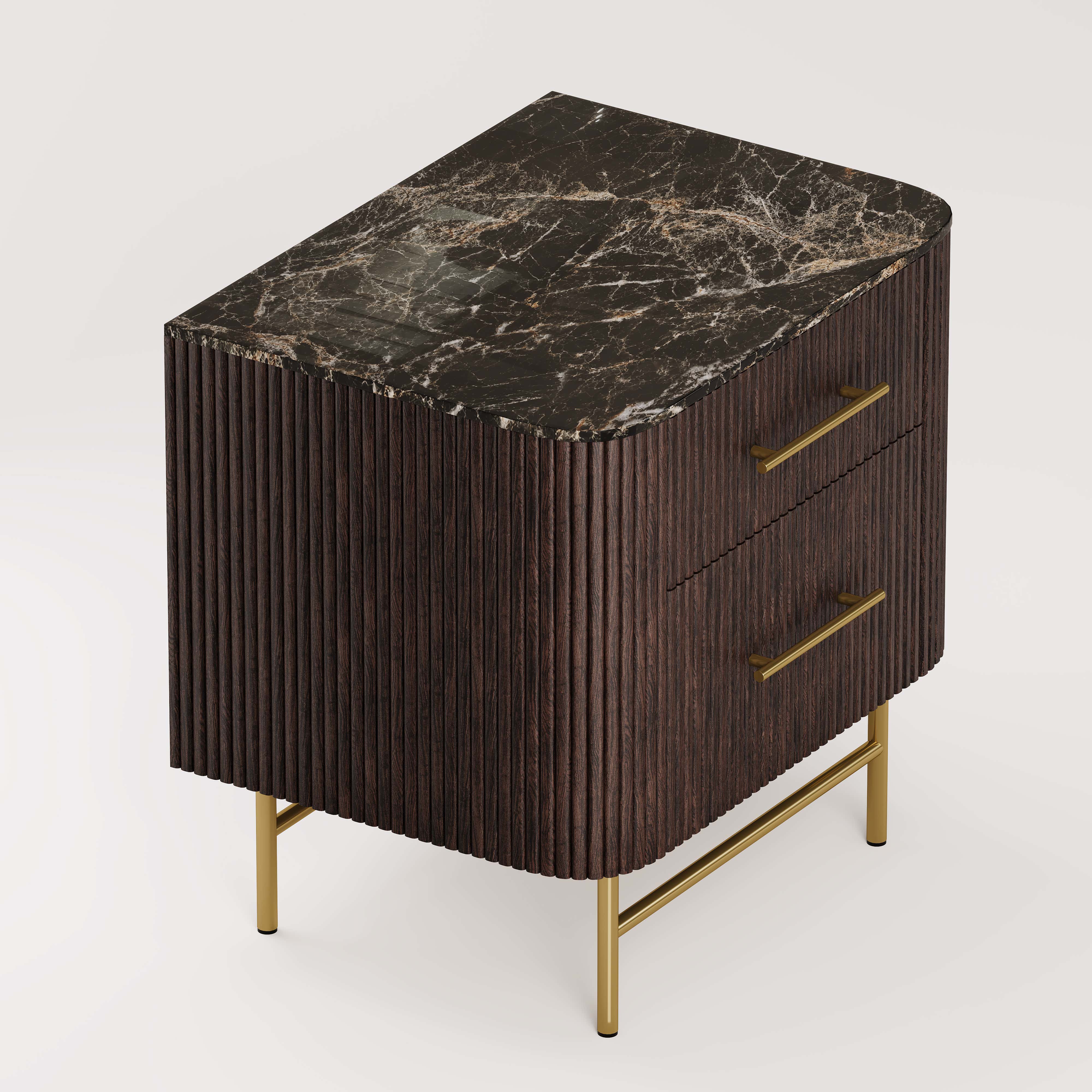 Ewan Sintered Stone Nightstand 26"W
