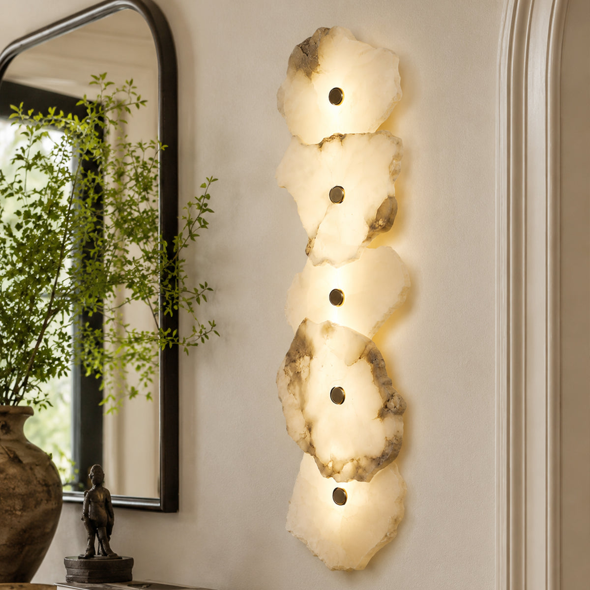 Arscelia Alabaster Linear Wall Sconce
