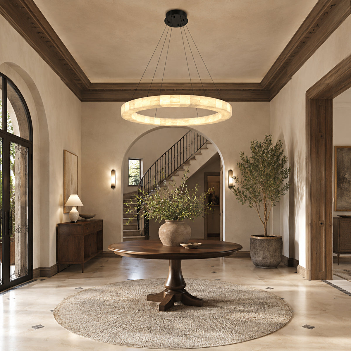 Soluna Alabaster Custom Round Chandelier
