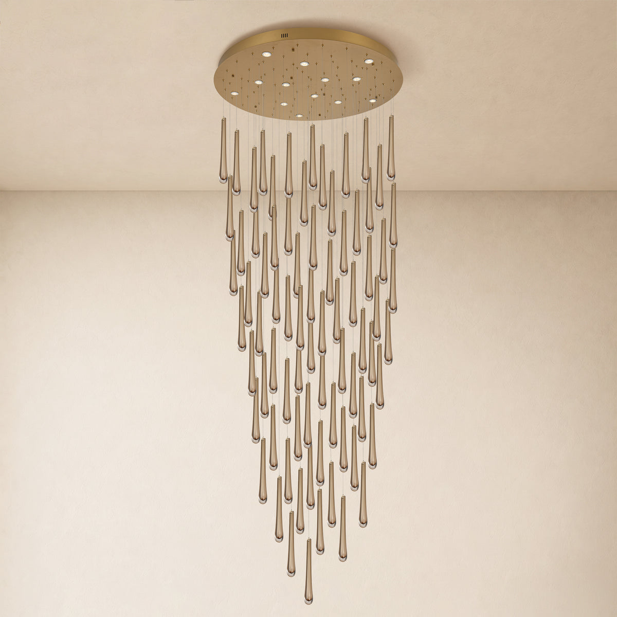 Aurelyn Crystal Round Chandelier 48"D