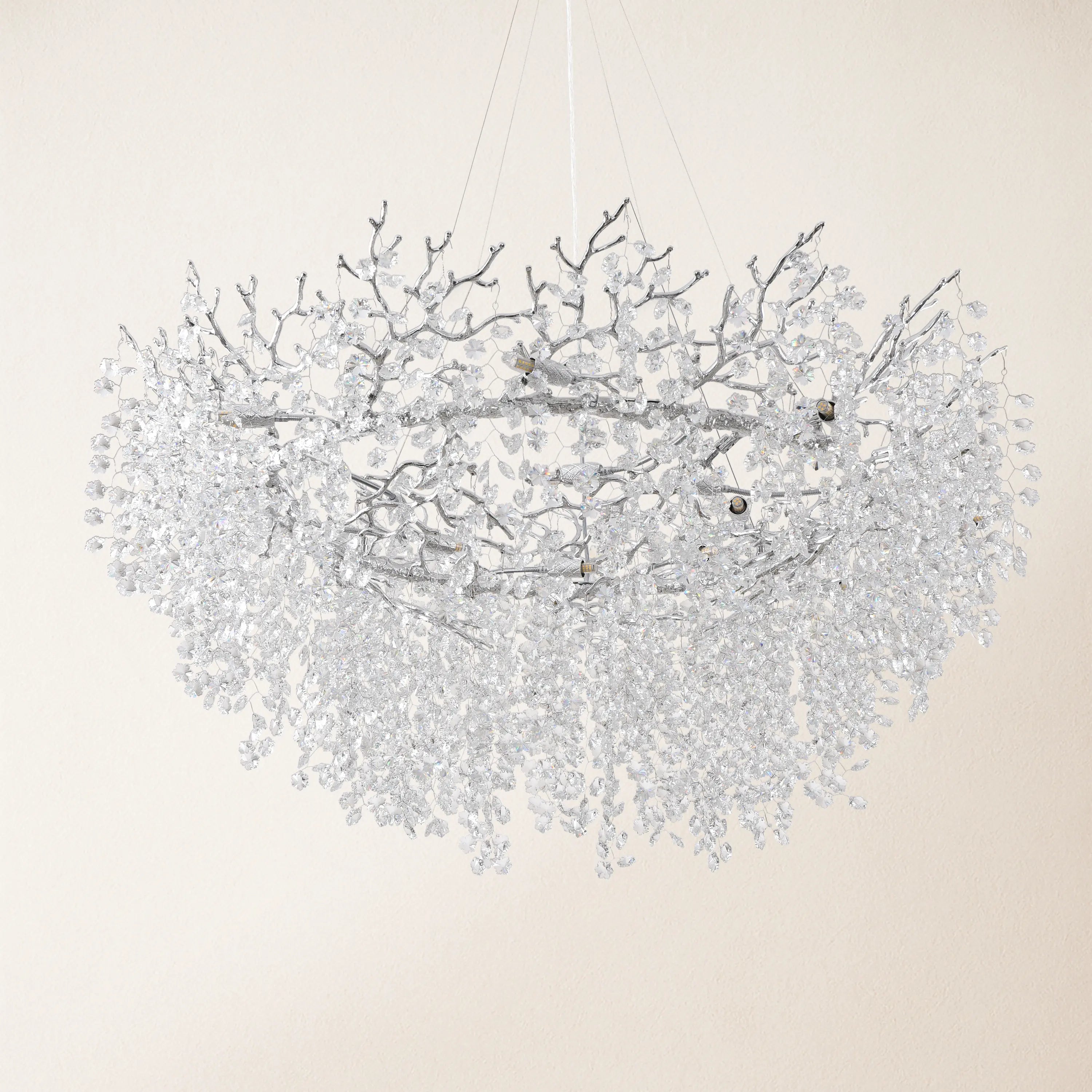Lustre Branches Round Chandelier 48"
