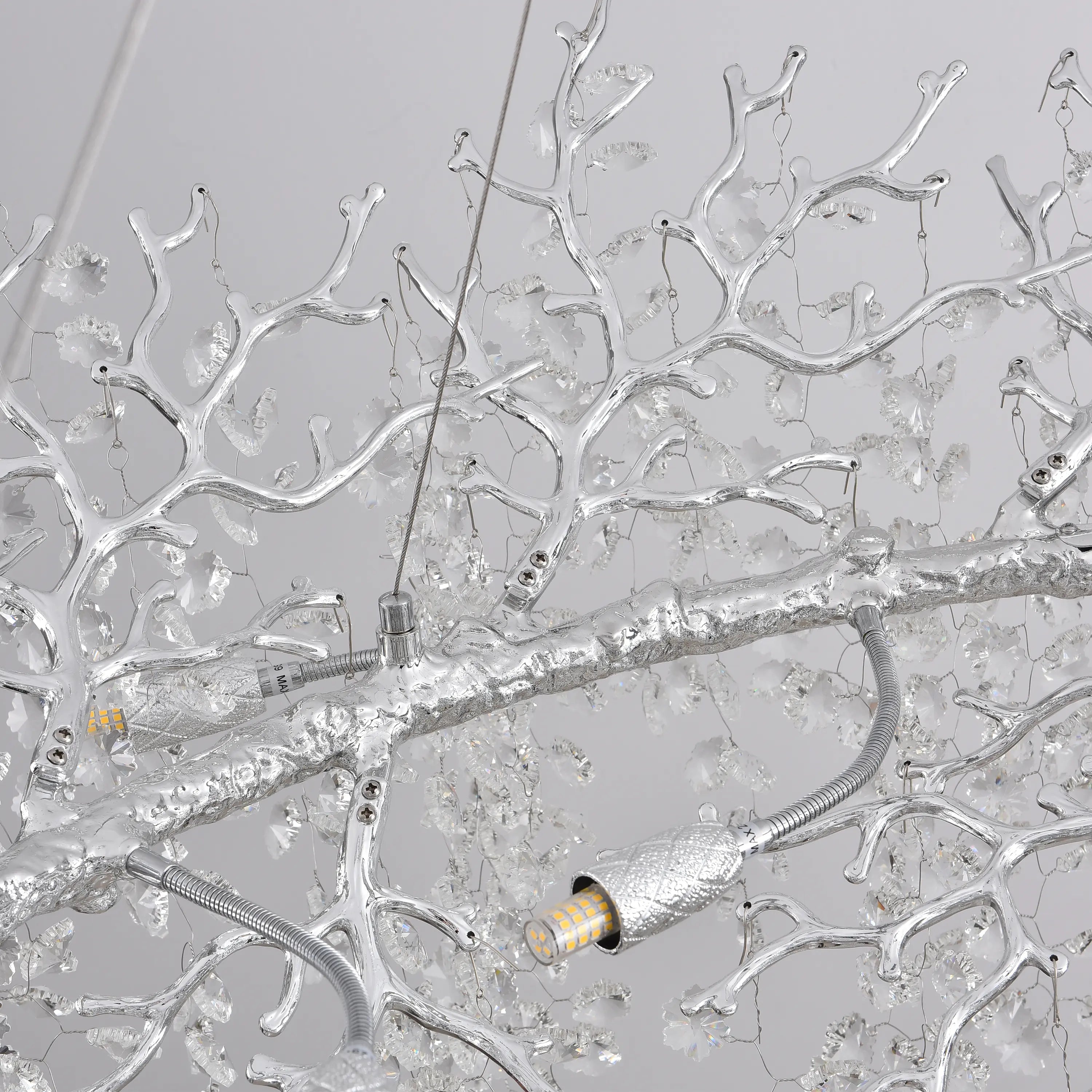 Lustre Branches Round Chandelier 48"