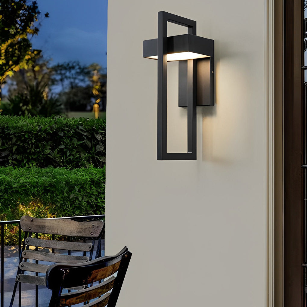 Aqualith Rectangular Minimalist Outdoor Wall Light