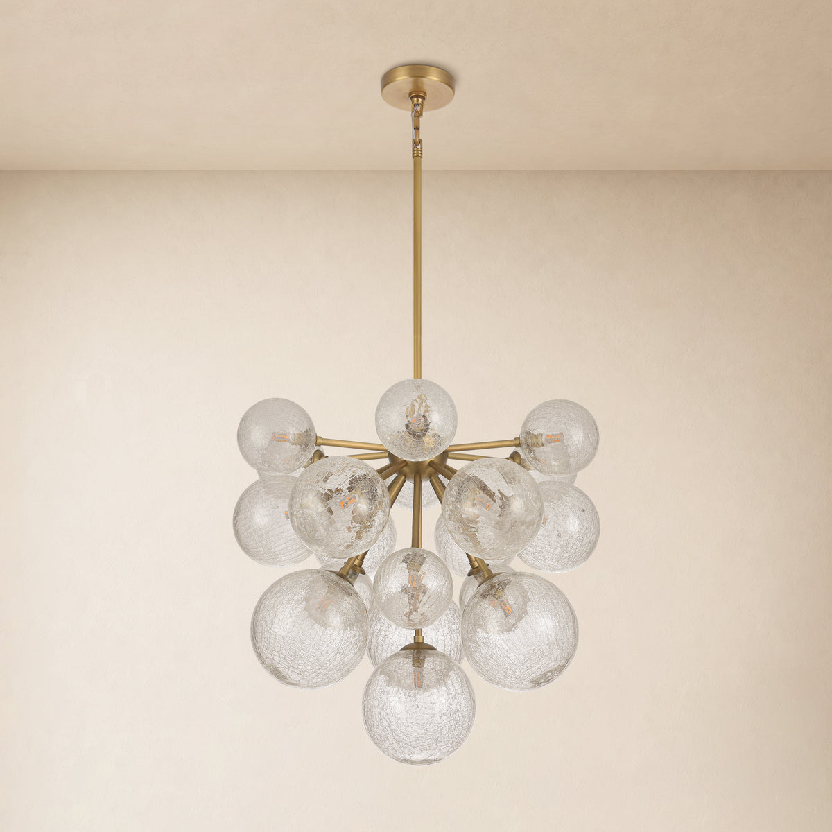 Elowen Glass Globe Cluster Chandelier 24"D