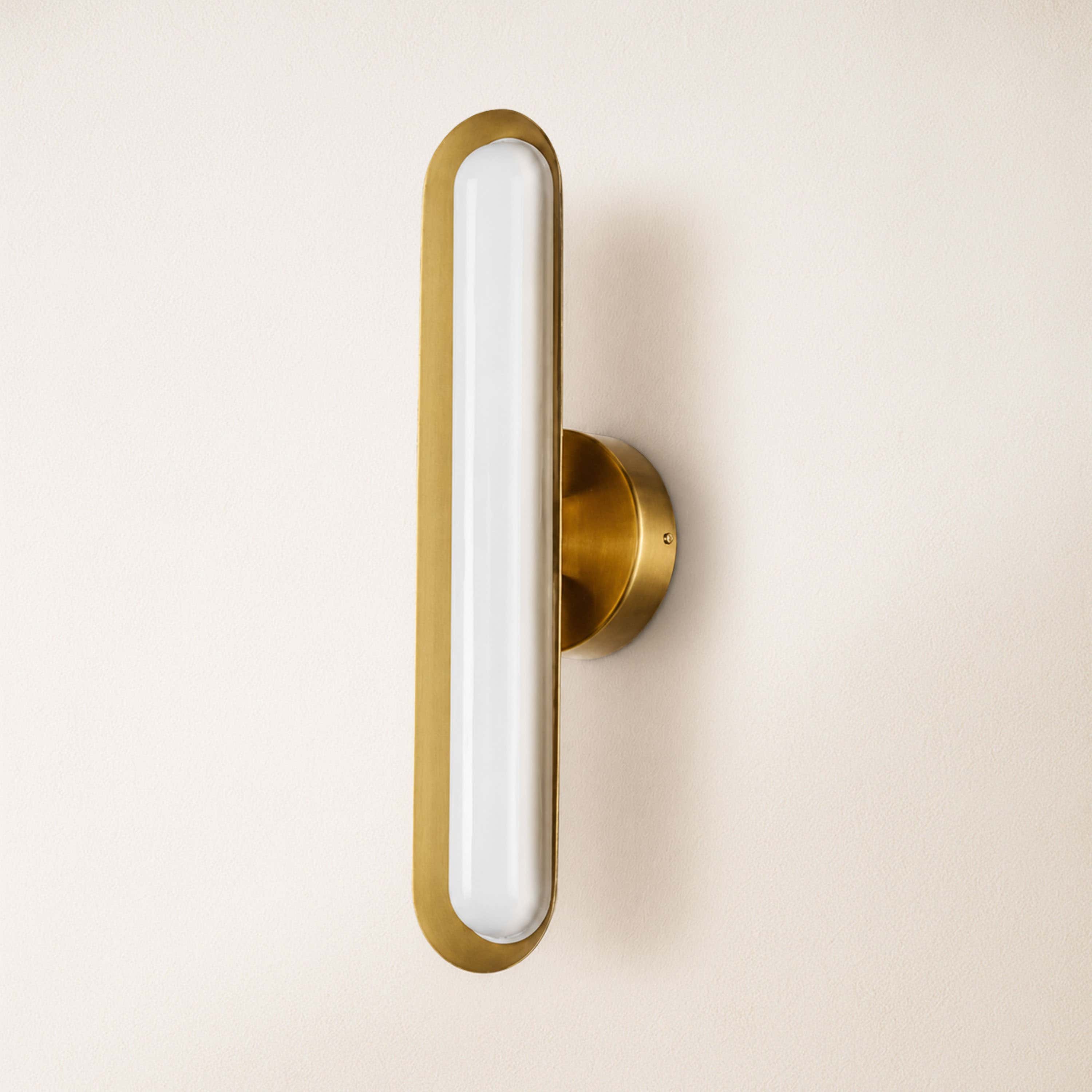 Ovida Glass Oval Wall Sconce