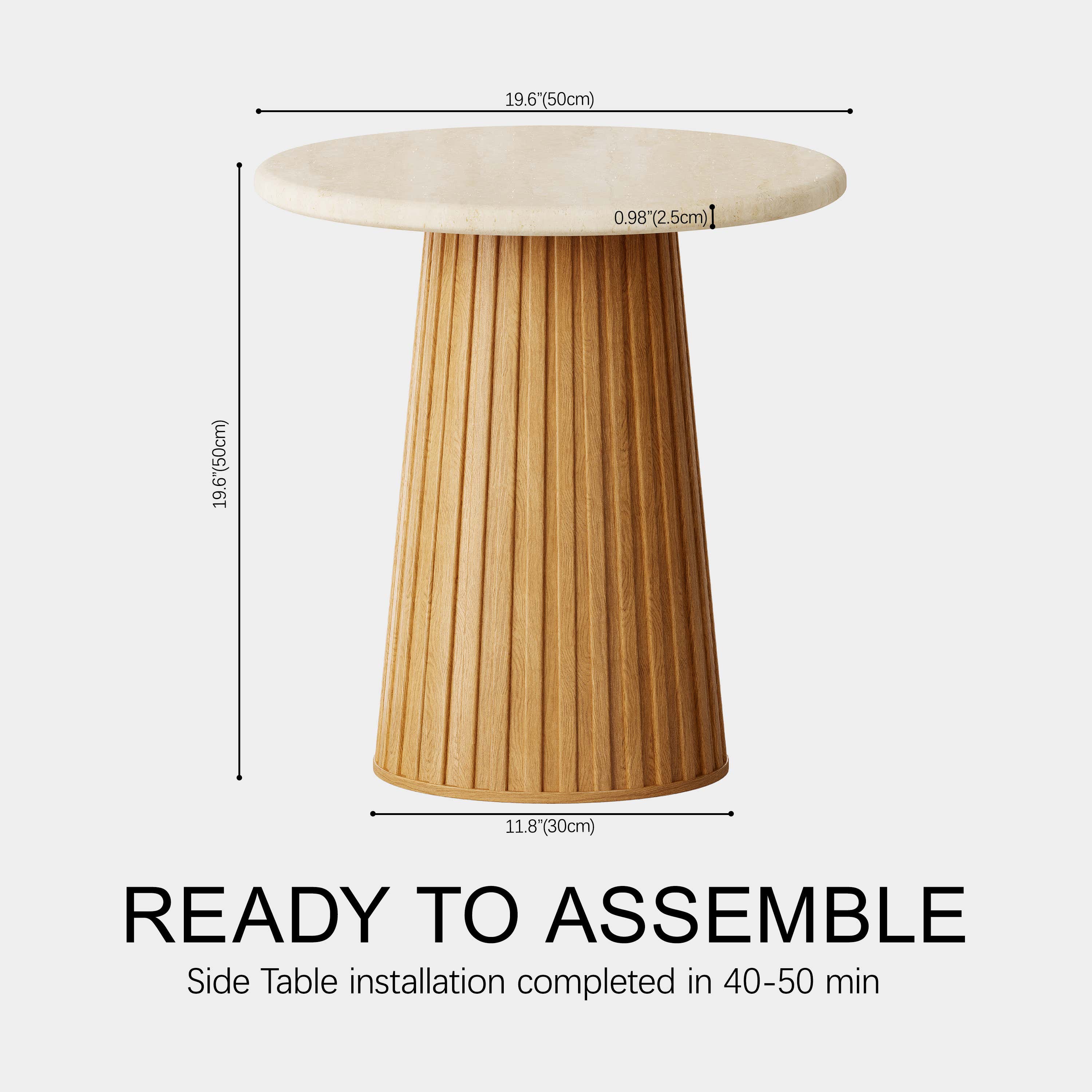 Emery Side Table 20"W