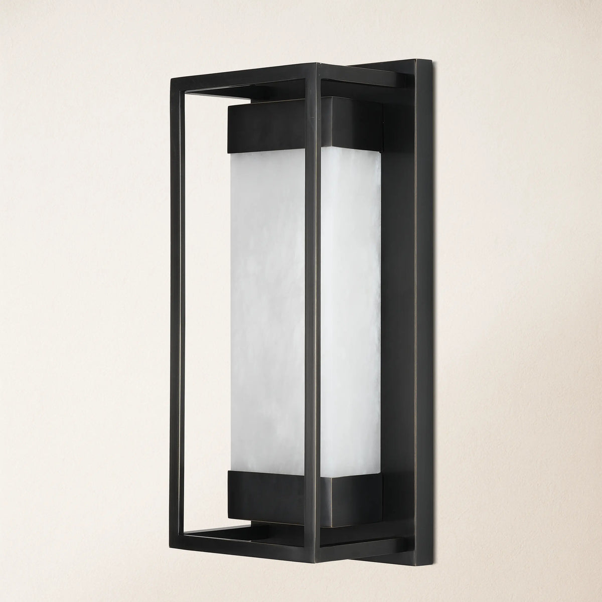 Bravura Alabaster Wall Sconce 16"H