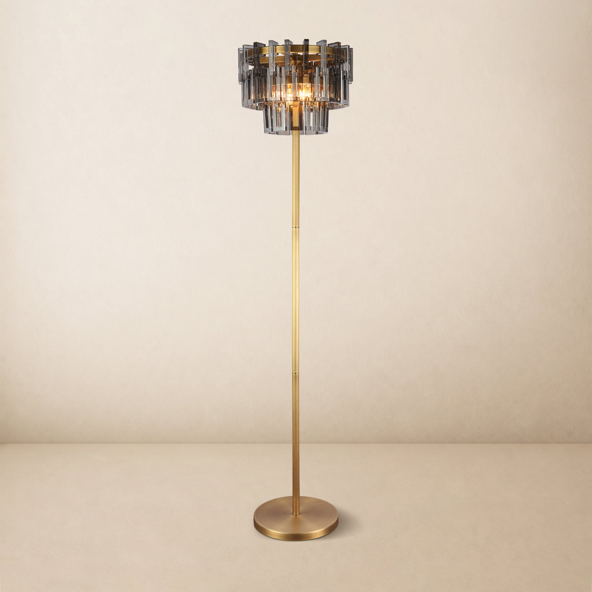 Cirelle Crystal Rectangular Table Lamp 63"H