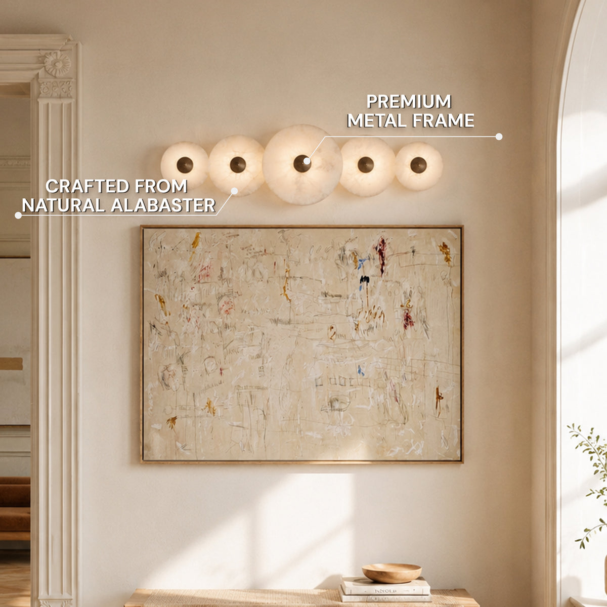 Miles Alabaster Multi-Lights Wall Sconce