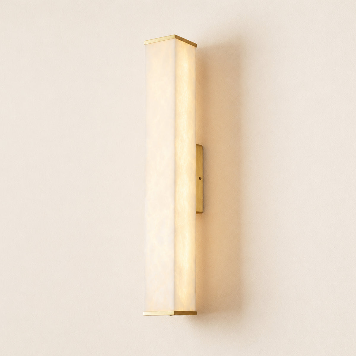 Valoria Alabaster Rectangular Wall Sconce