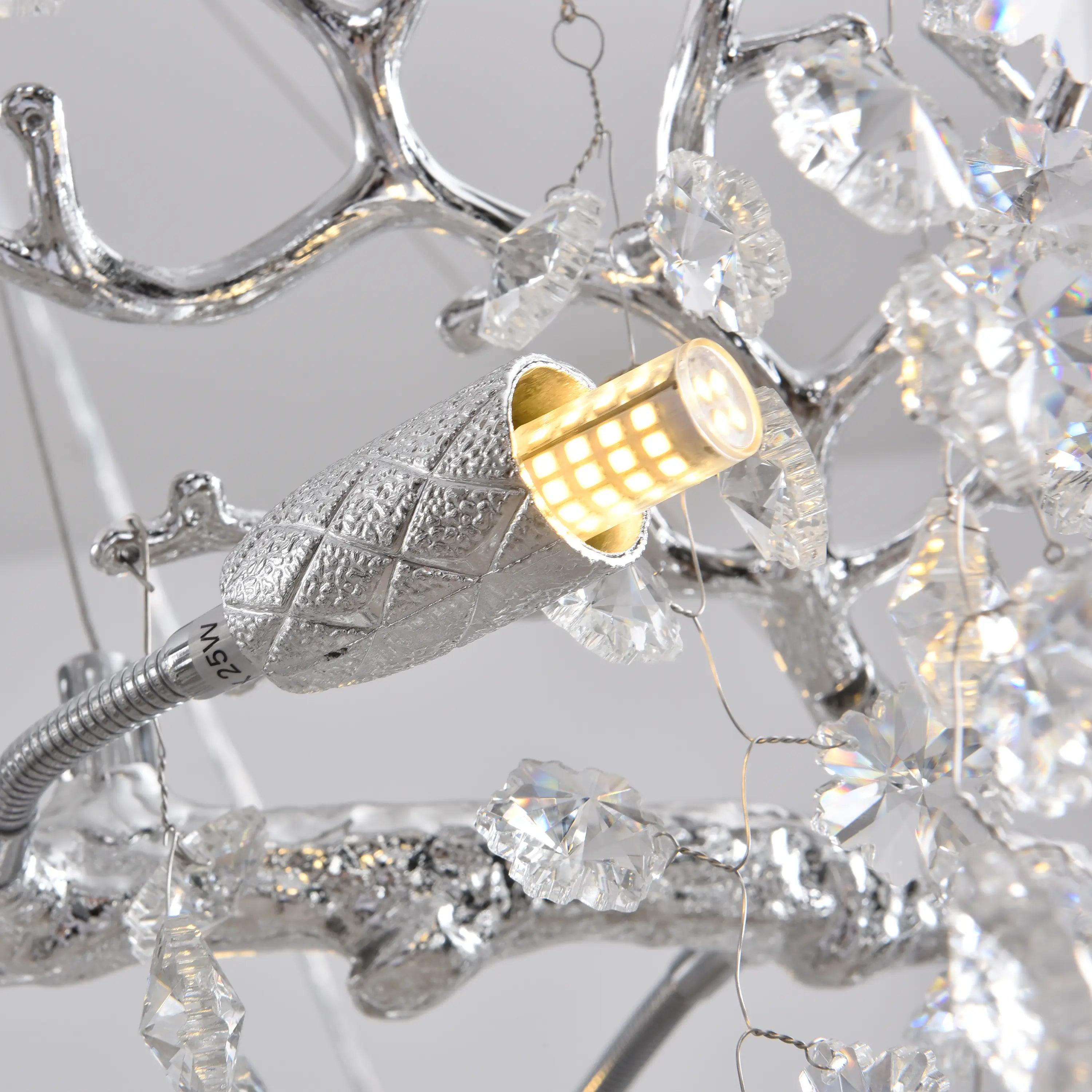 Lustre Branches Crystal Rectangular Chandelier 55"W
