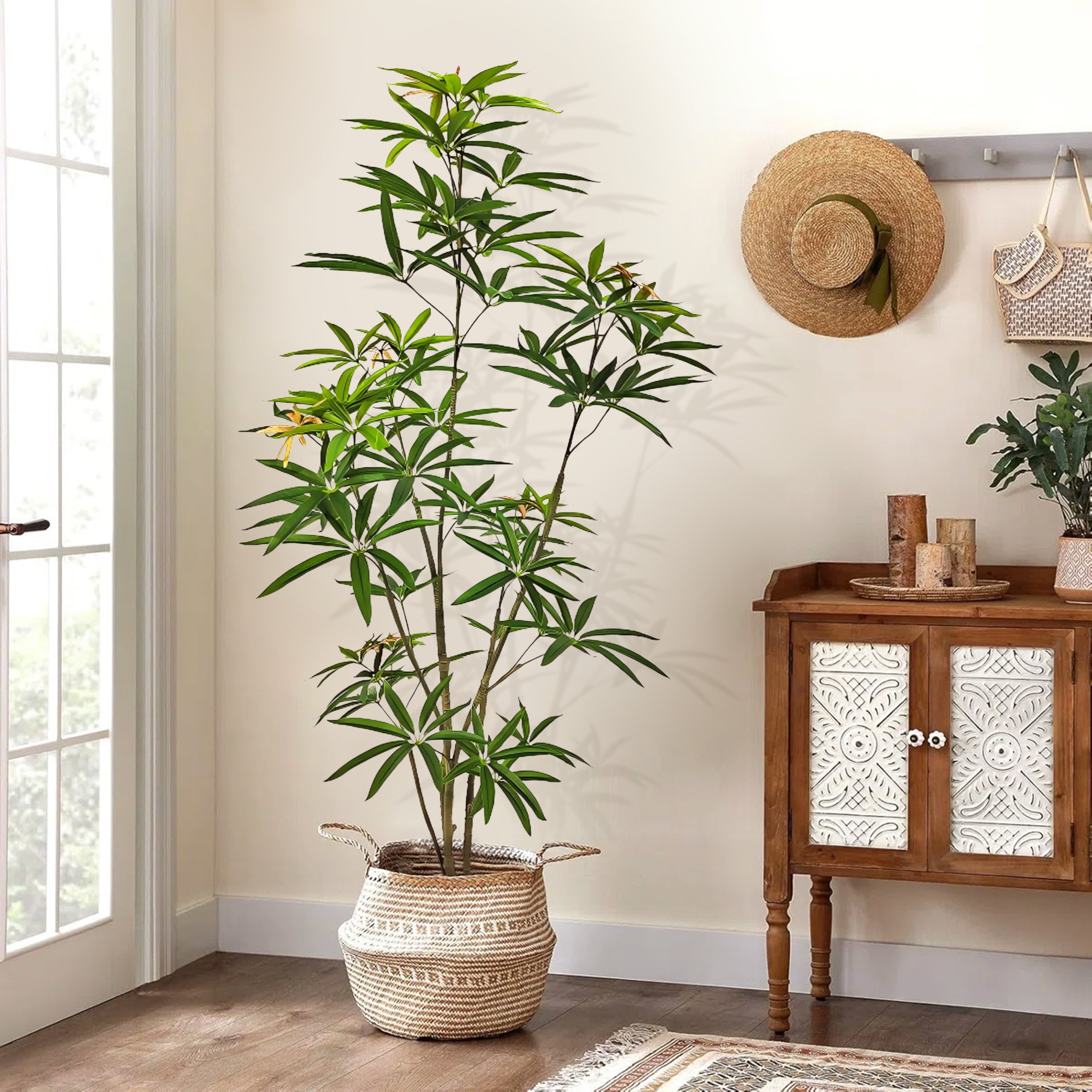 Faux Australian Umbrella Tree 59.1"H
