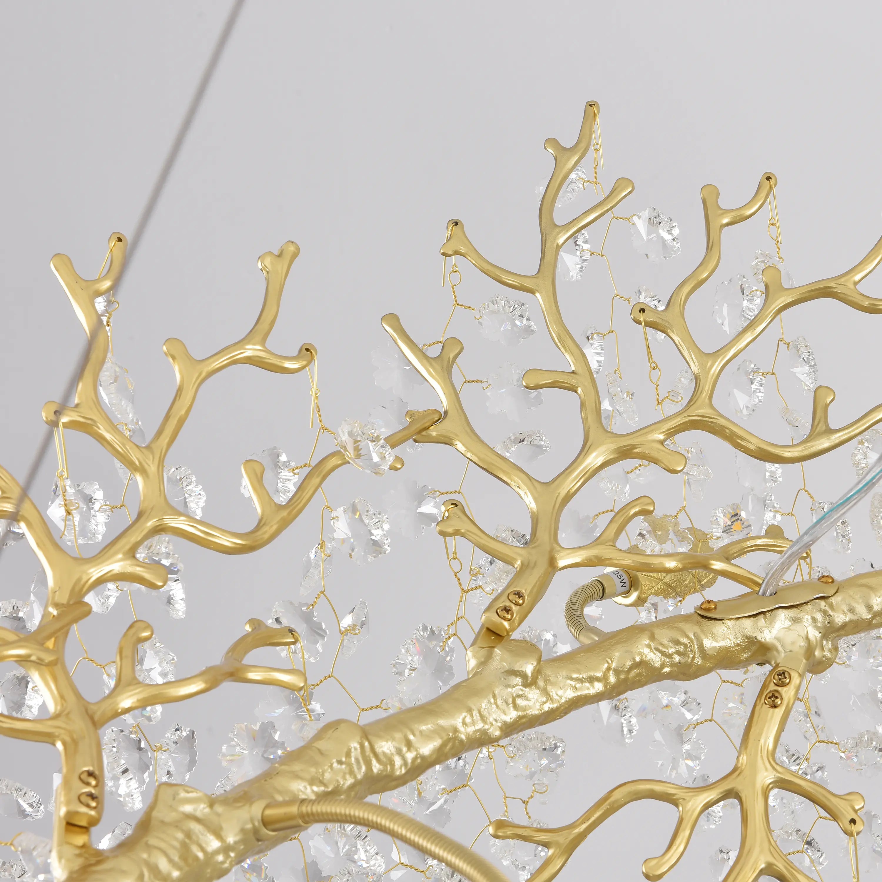 Lustre Branches Crystal Rectangular Chandelier 55"W
