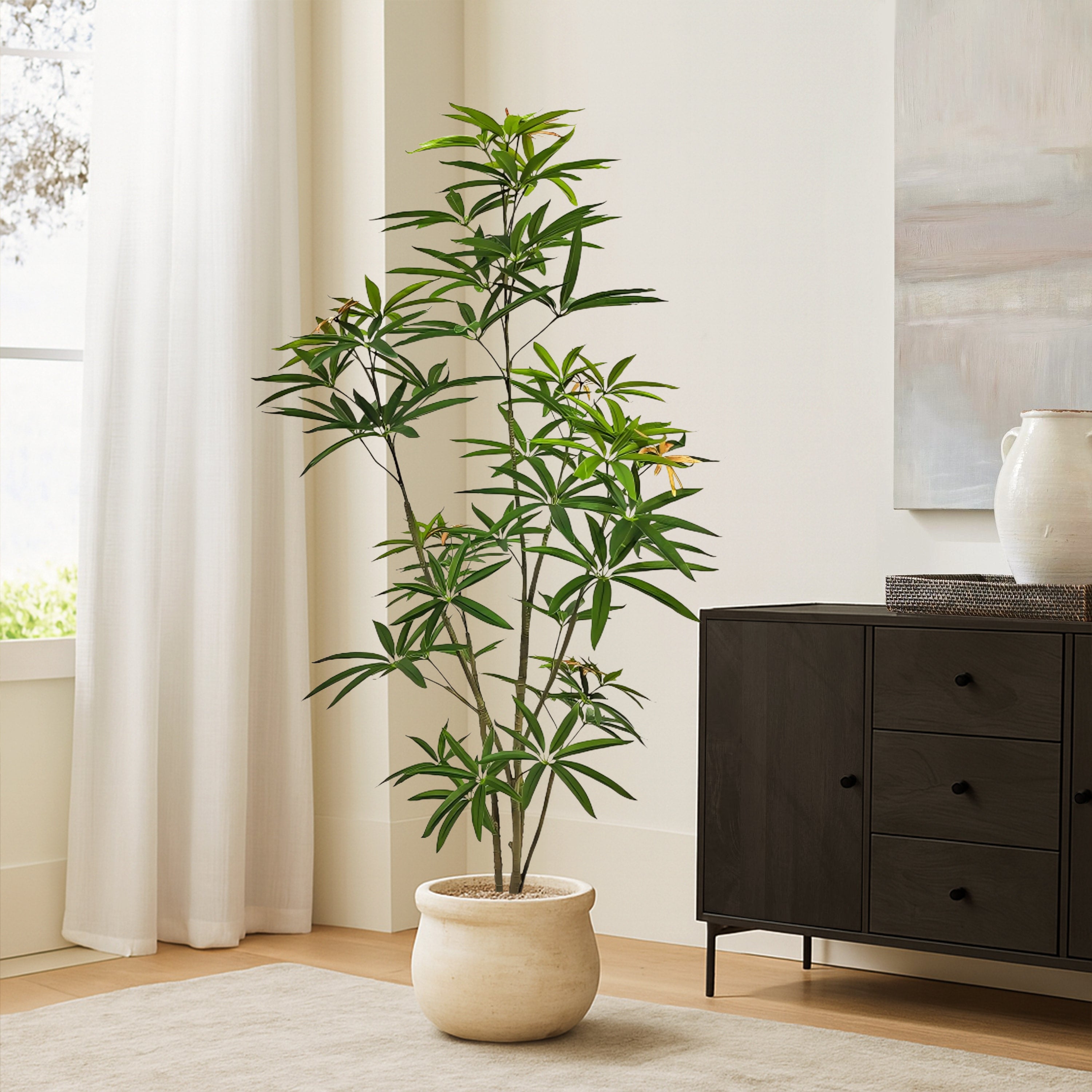 Faux Australian Umbrella Tree 59.1"H