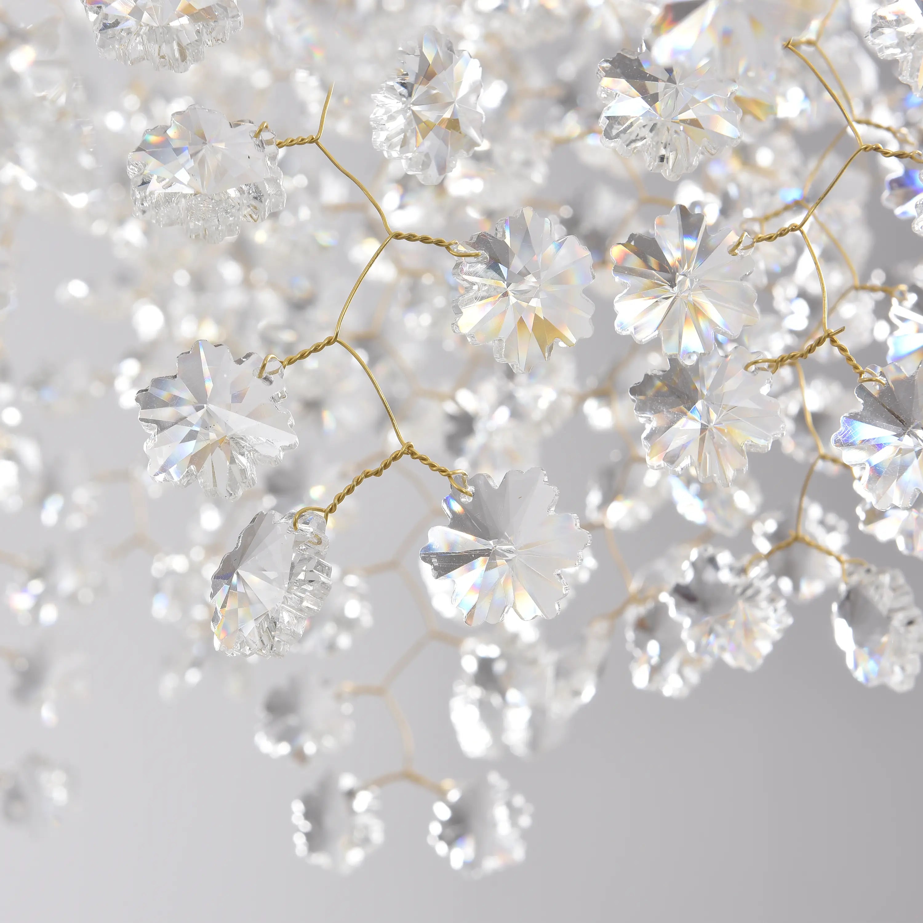 Lustre Branches Crystal Rectangular Chandelier 55"W