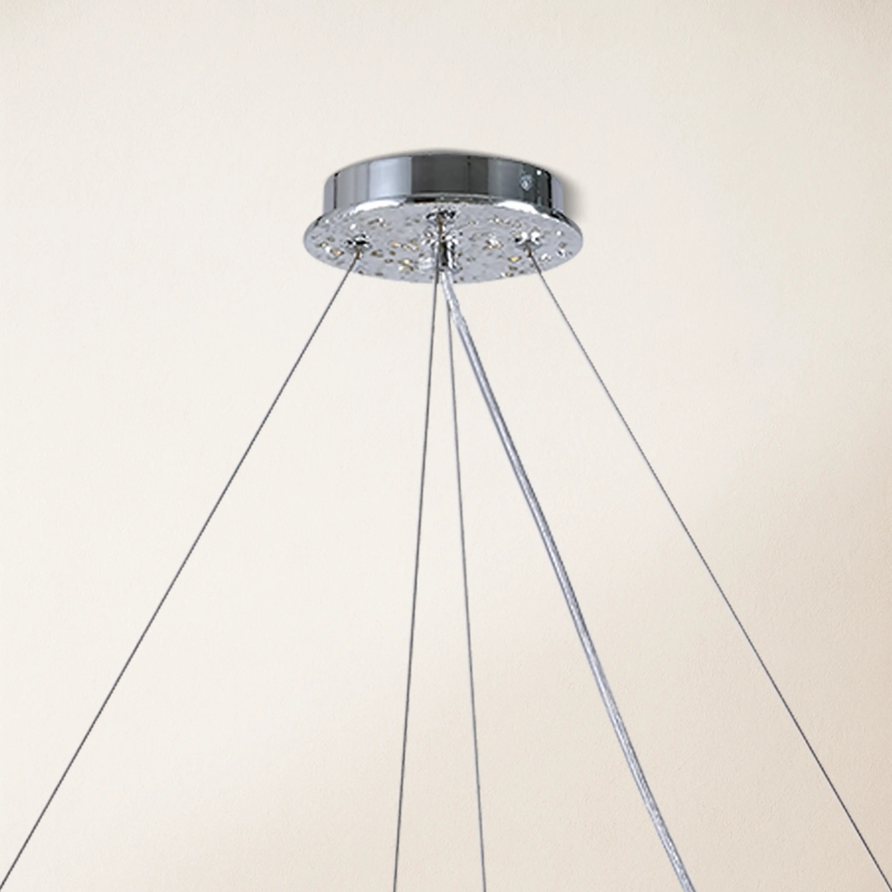 Frostleaf Crystal Cascade Tree Branch Linear Chandelier 55"W