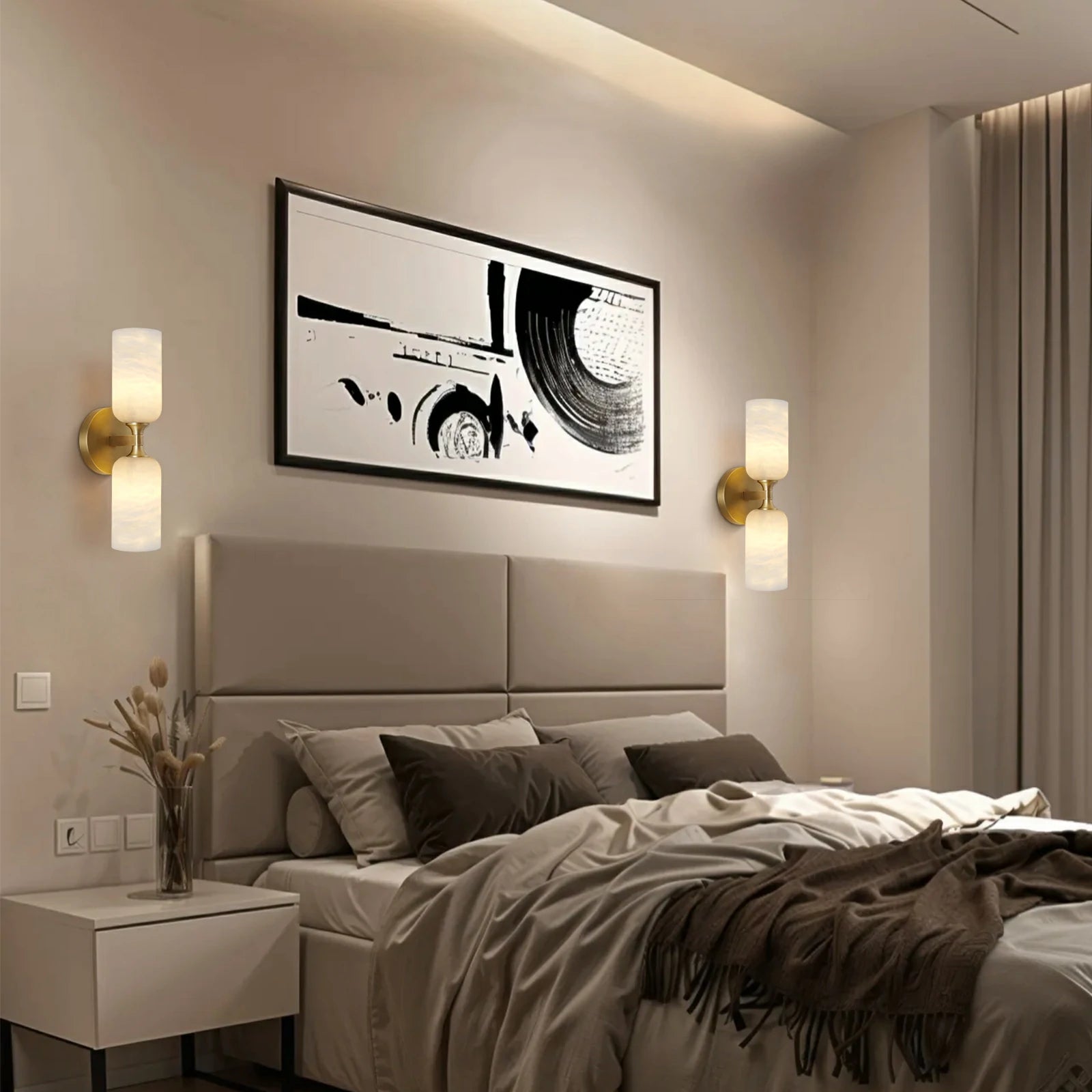 Axis Alabaster Wall Sconce 13.9"