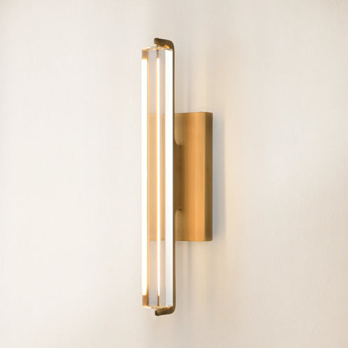 Clara Glow Crystal Single Wall Sconce 19"