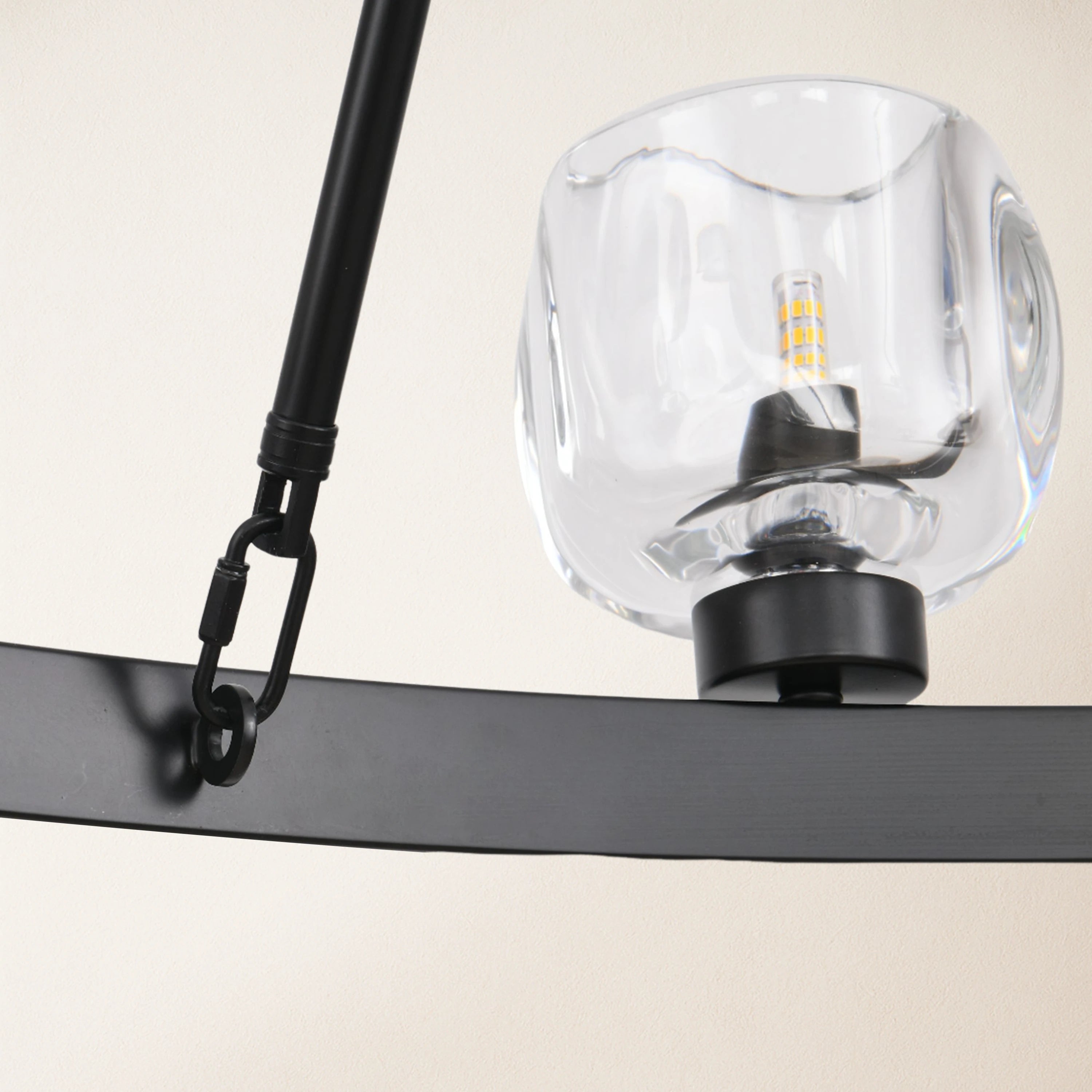 Vellum Crystal Round Chandelier 59"D