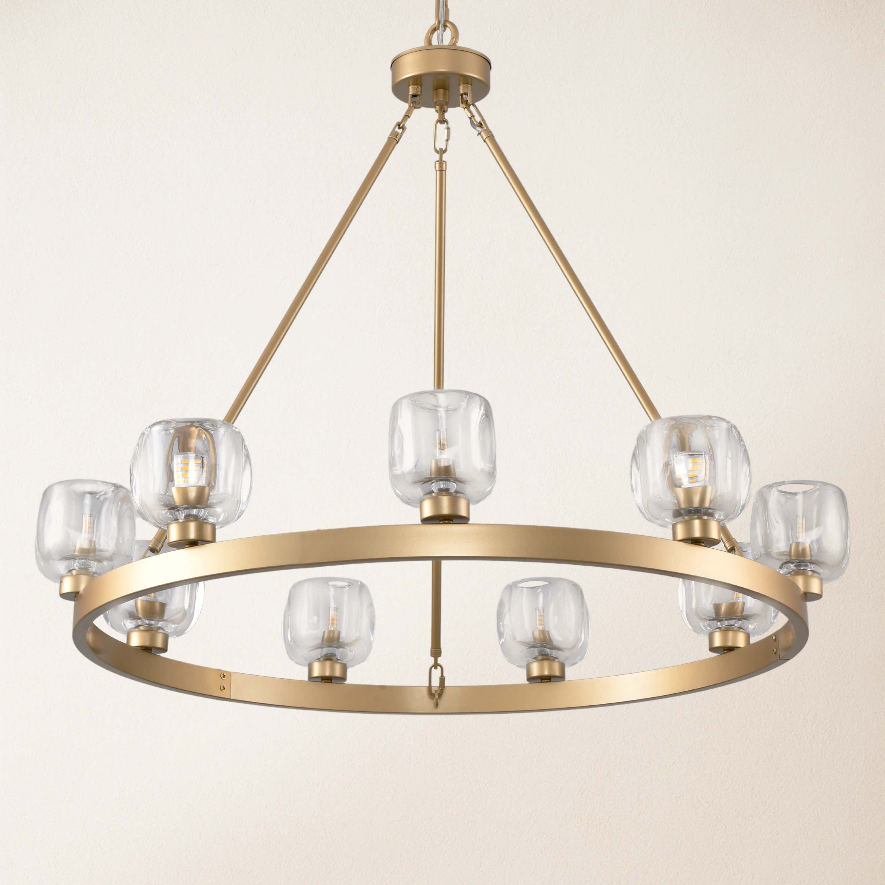 Vellum Round Chandelier 36"D