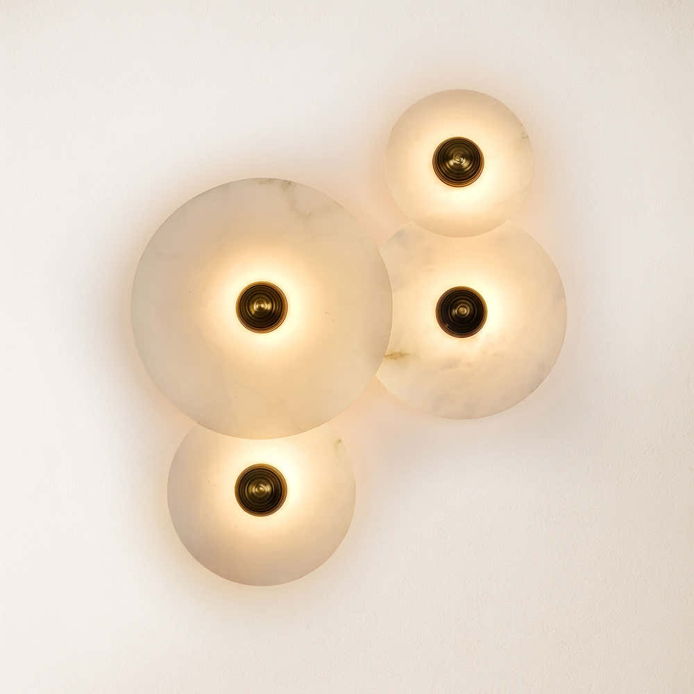 Miles Alabaster 4-Light Wall Sconce
