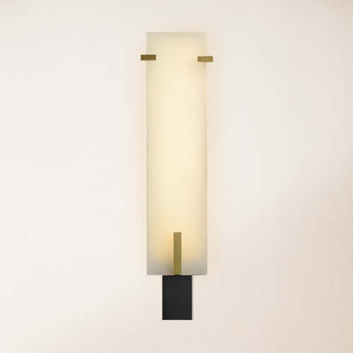 Janina Stable Alabaster Personality Wall Sconce 34.1"H