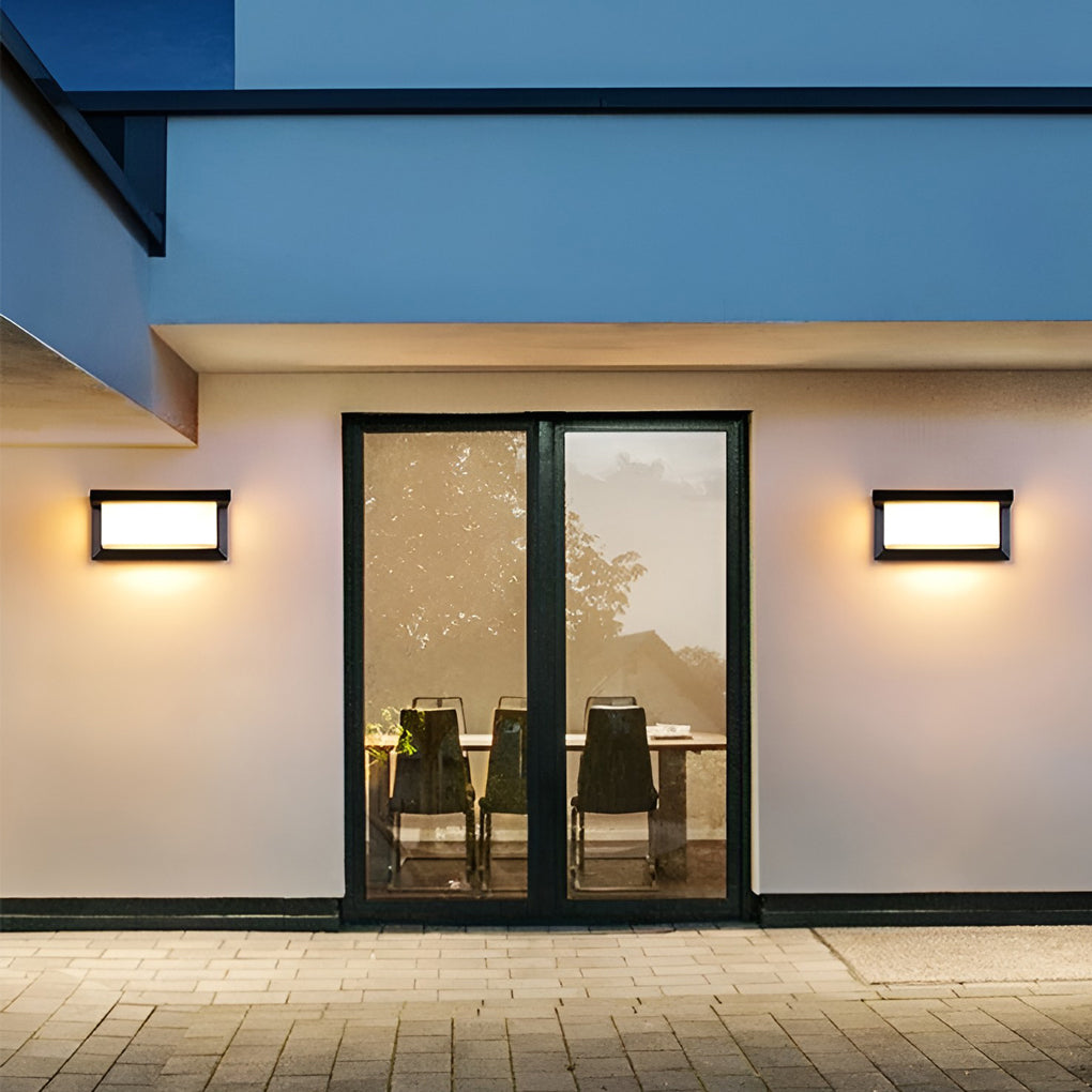 Rayform Rectangle Light Control Outdoor Wall Light