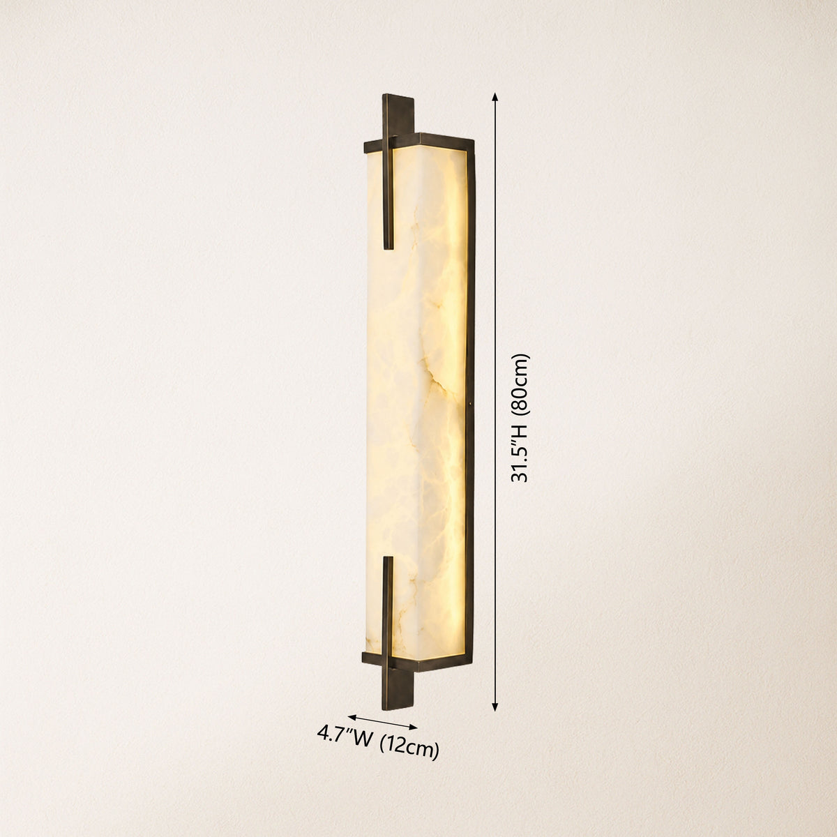 Vespera Alabaster Linear Wall Sconce