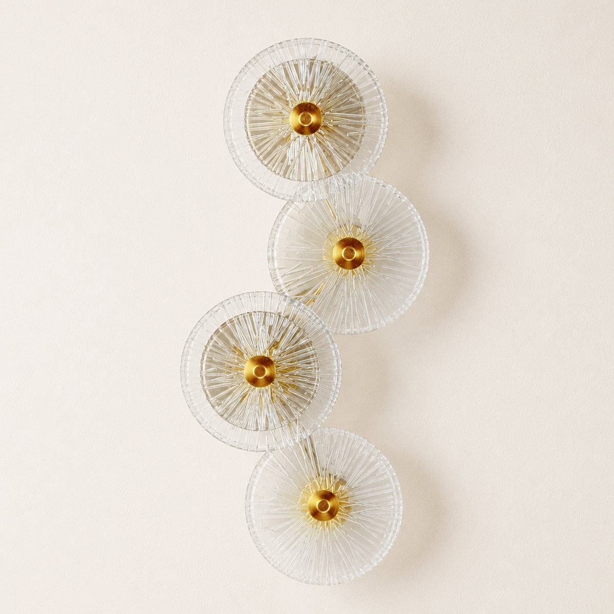 Auriotus Glass Lotus Leaf Wall Sconce