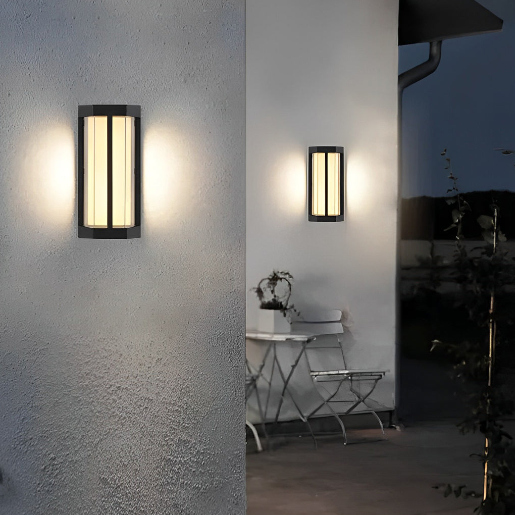 Cliffhold Double Acrylic Shade Outdoor Wall Light