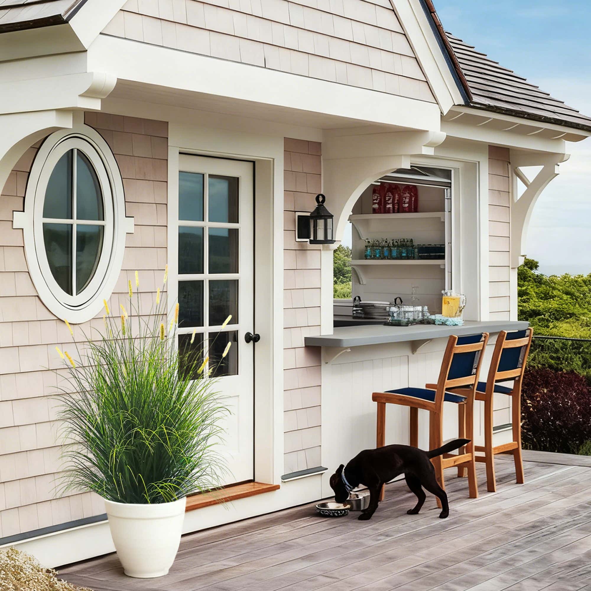 Artificial 28-Head Short Pine Grass with Curved-Straight Onion Grass Bonsai 55"H